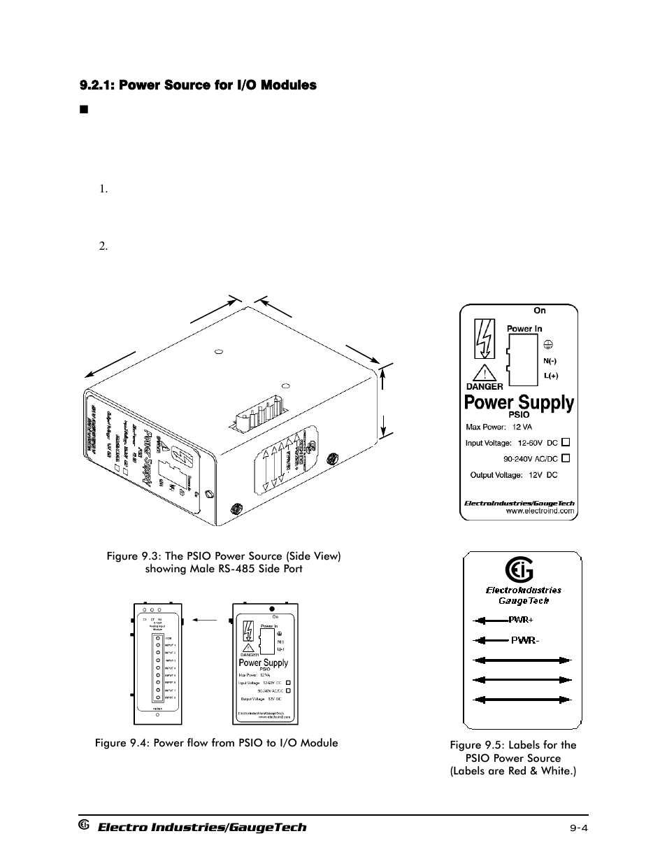 Power source for i/o modules | Electro-Voice 1252 User Manual | Page 116 / 154