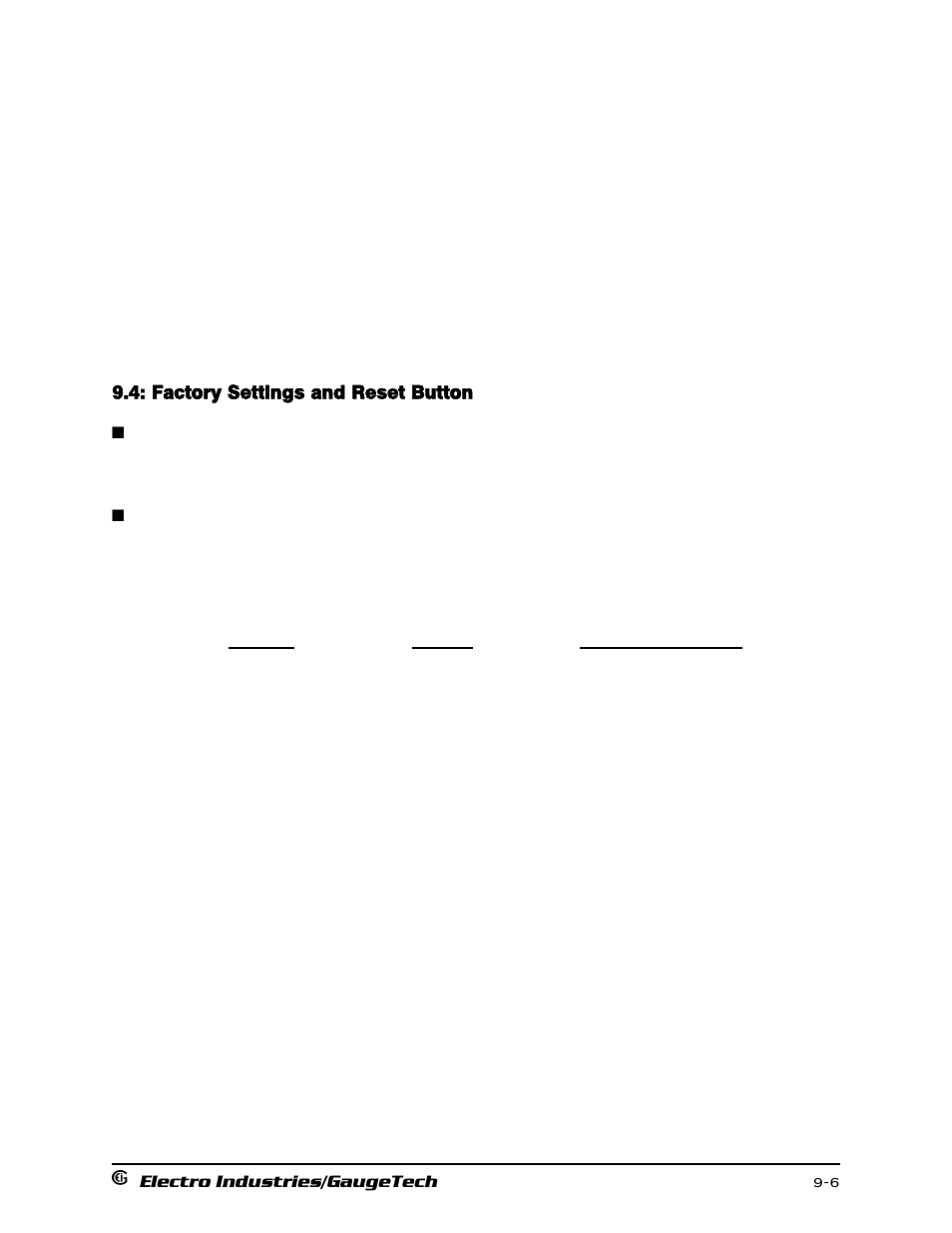 Factory settings and reset button | Electro-Voice 1252 User Manual | Page 118 / 154