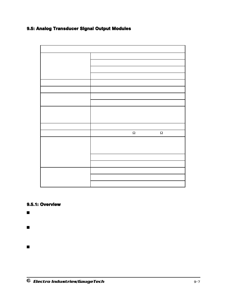 Analog transducer signal output modules, Overview | Electro-Voice 1252 User Manual | Page 119 / 154