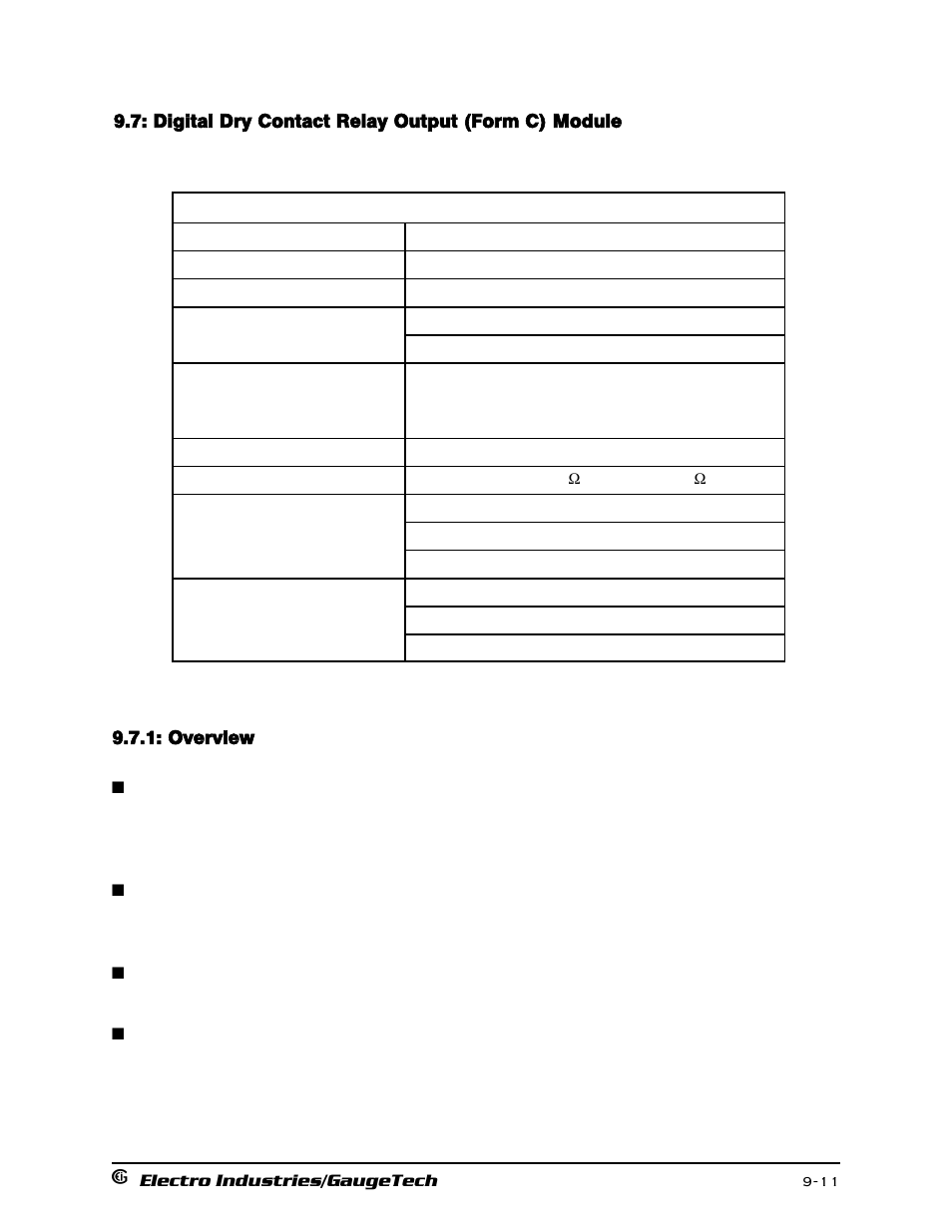 Digital dry contact relay output (form c) module, Overview | Electro-Voice 1252 User Manual | Page 123 / 154