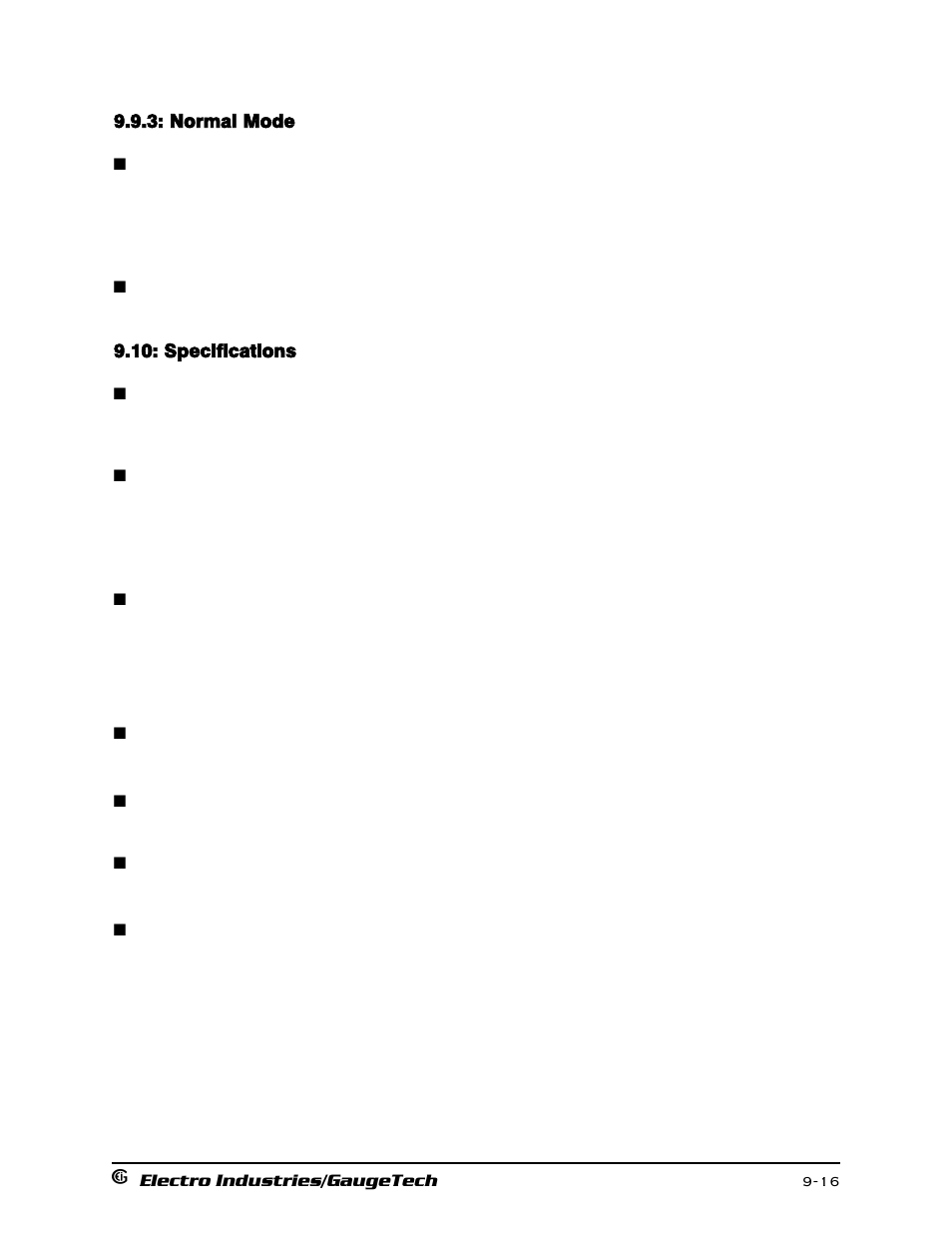 Normal mode, Specifications | Electro-Voice 1252 User Manual | Page 128 / 154