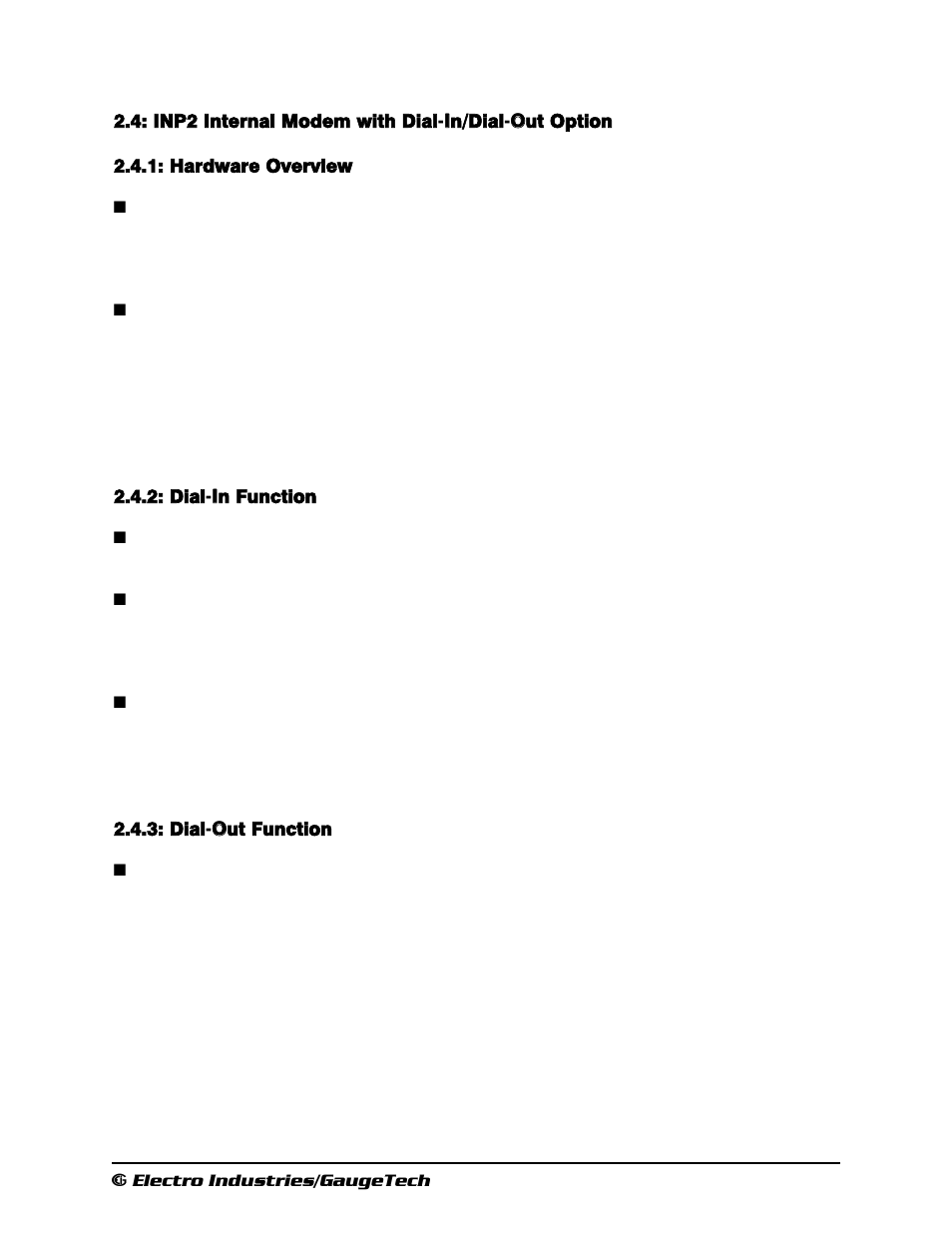 Inp2 internal modem with dial-in/dial-out option, Hardware overview, Dial-in function | Dial-out function | Electro-Voice 1252 User Manual | Page 27 / 154