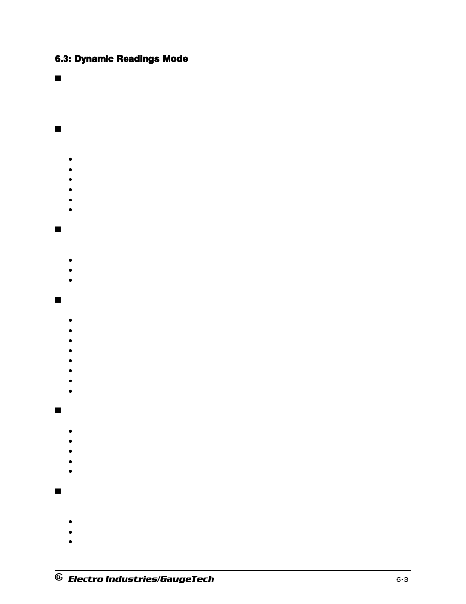 Dynamic readings mode | Electro-Voice 1252 User Manual | Page 87 / 154
