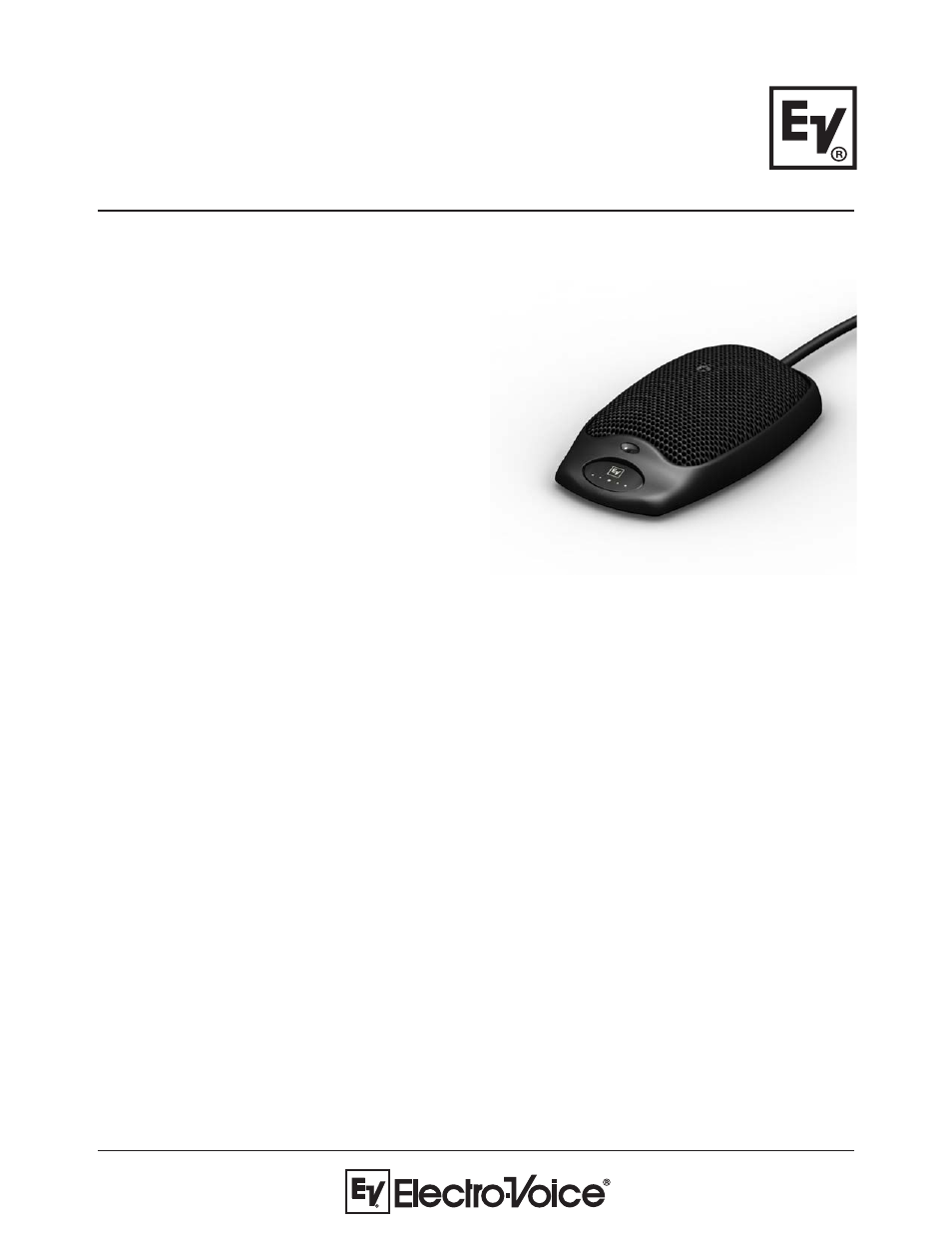 Electro-Voice PC Boundary User Manual | 4 pages
