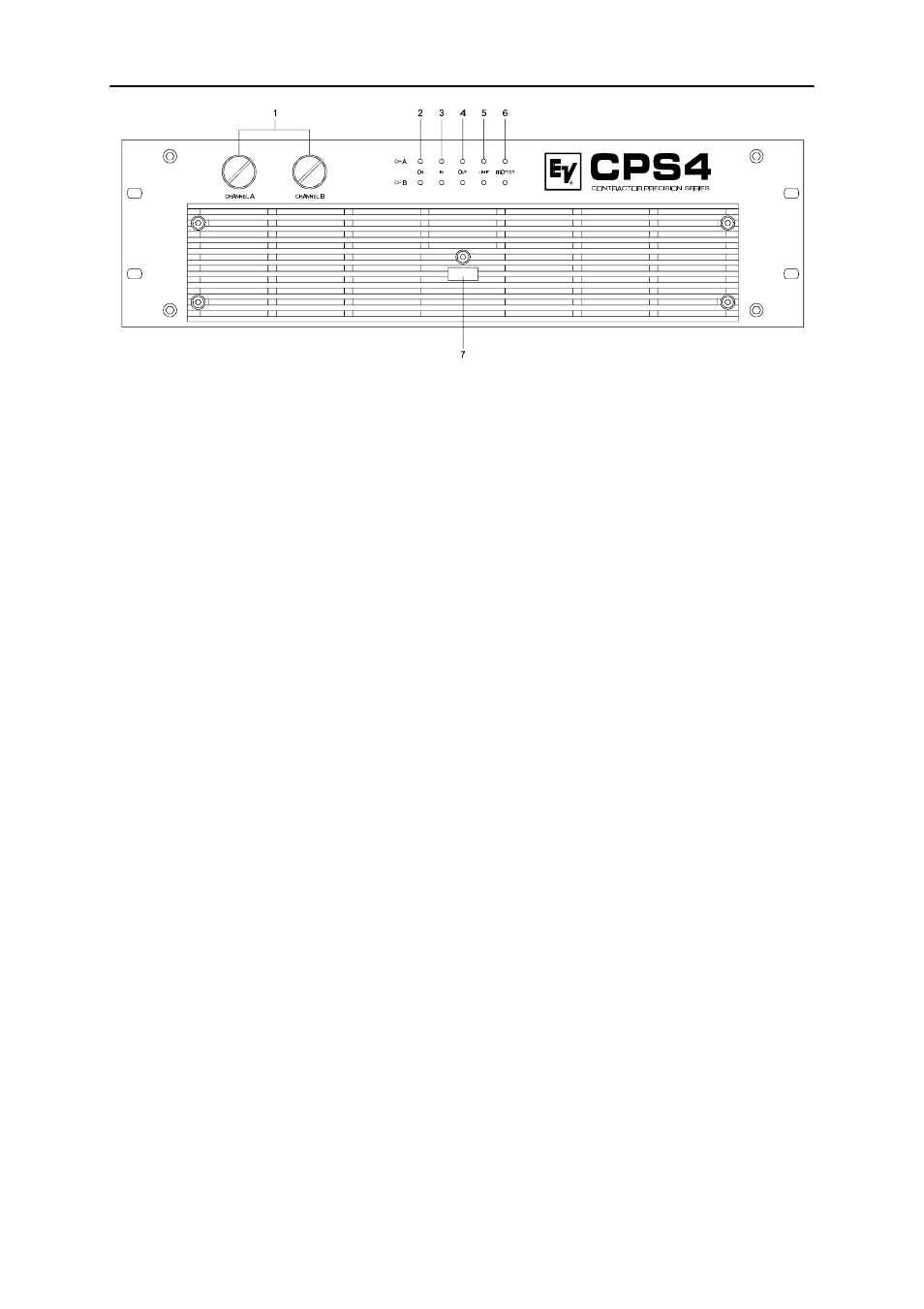 Front panel | Electro-Voice CPS 3 User Manual | Page 4 / 9