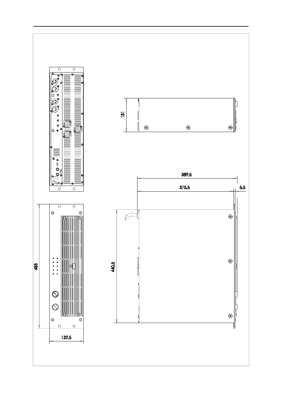 Abmessungen/dimensions | Electro-Voice CPS 3 User Manual | Page 9 / 9