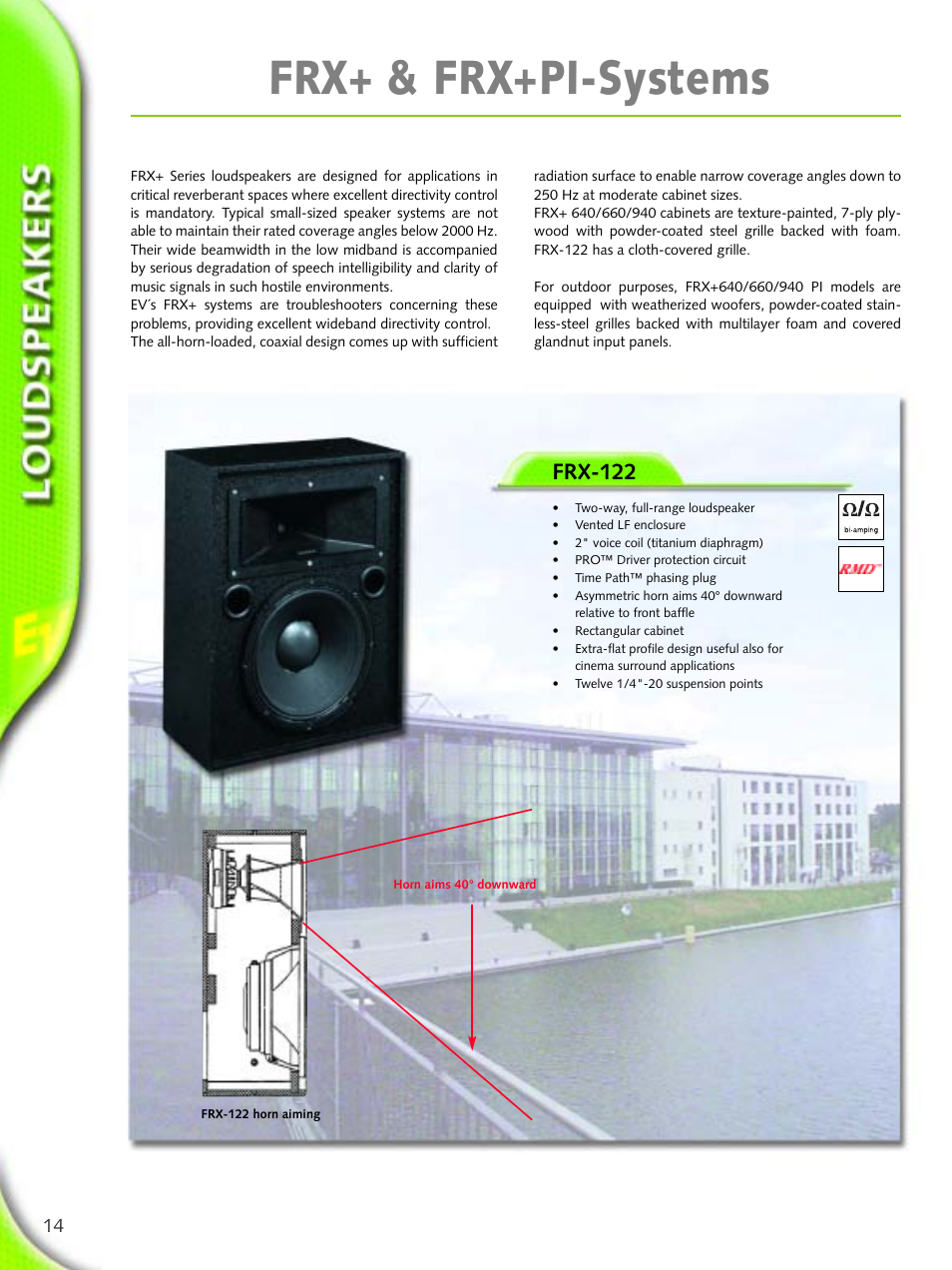 Frx+ & frx+pi-systems, Frx-122 | Electro-Voice Microphone User Manual | Page 14 / 92