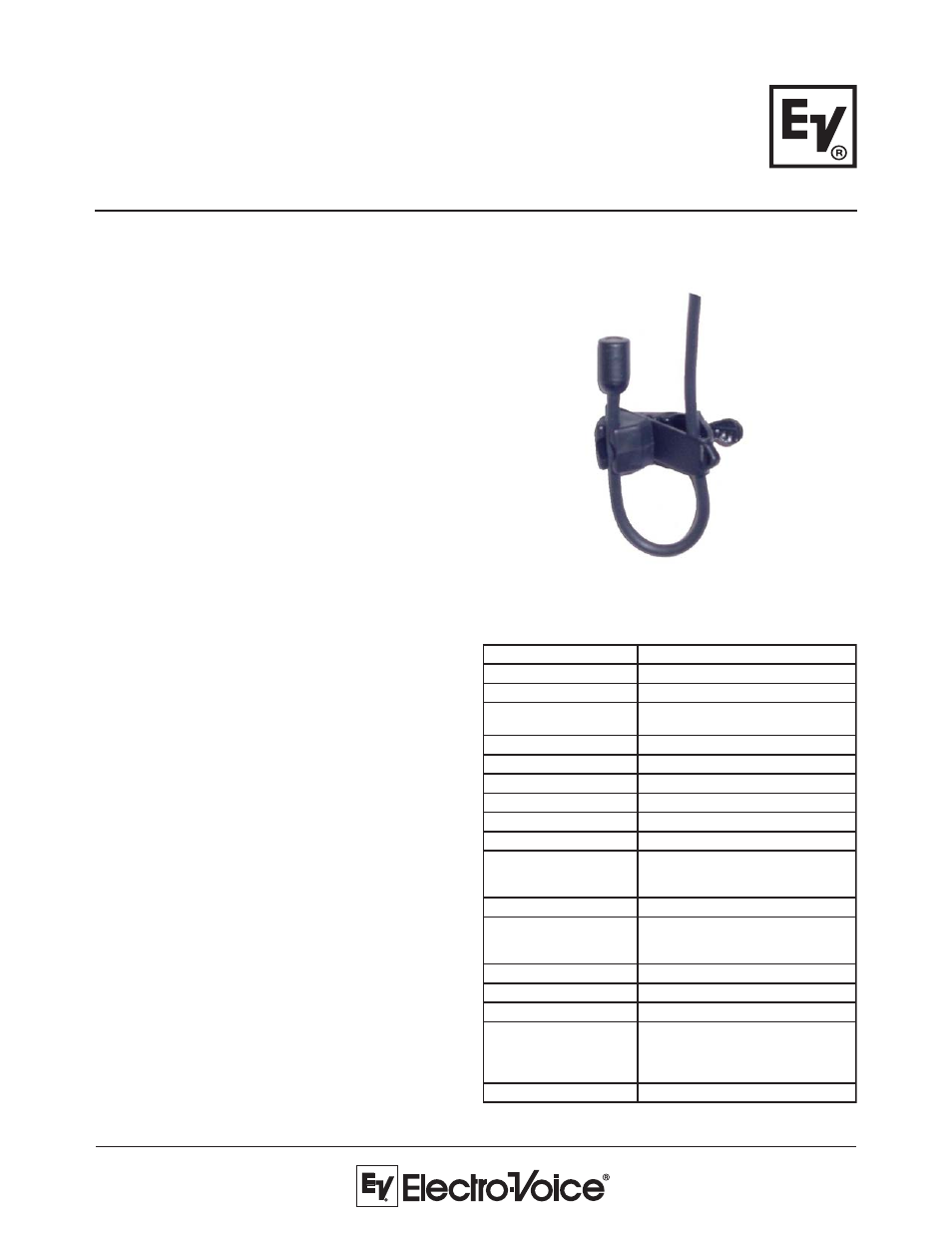 Electro-Voice RE90L User Manual | 2 pages