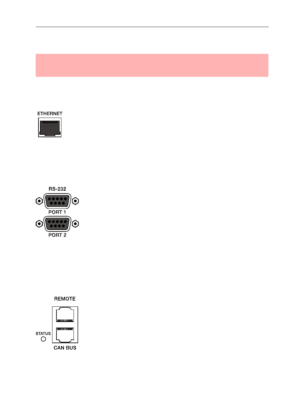 Ethernet interface, Rs-232 interfaces, Remote can bus | Electro-Voice System Controller NetMax N8000 User Manual | Page 13 / 48