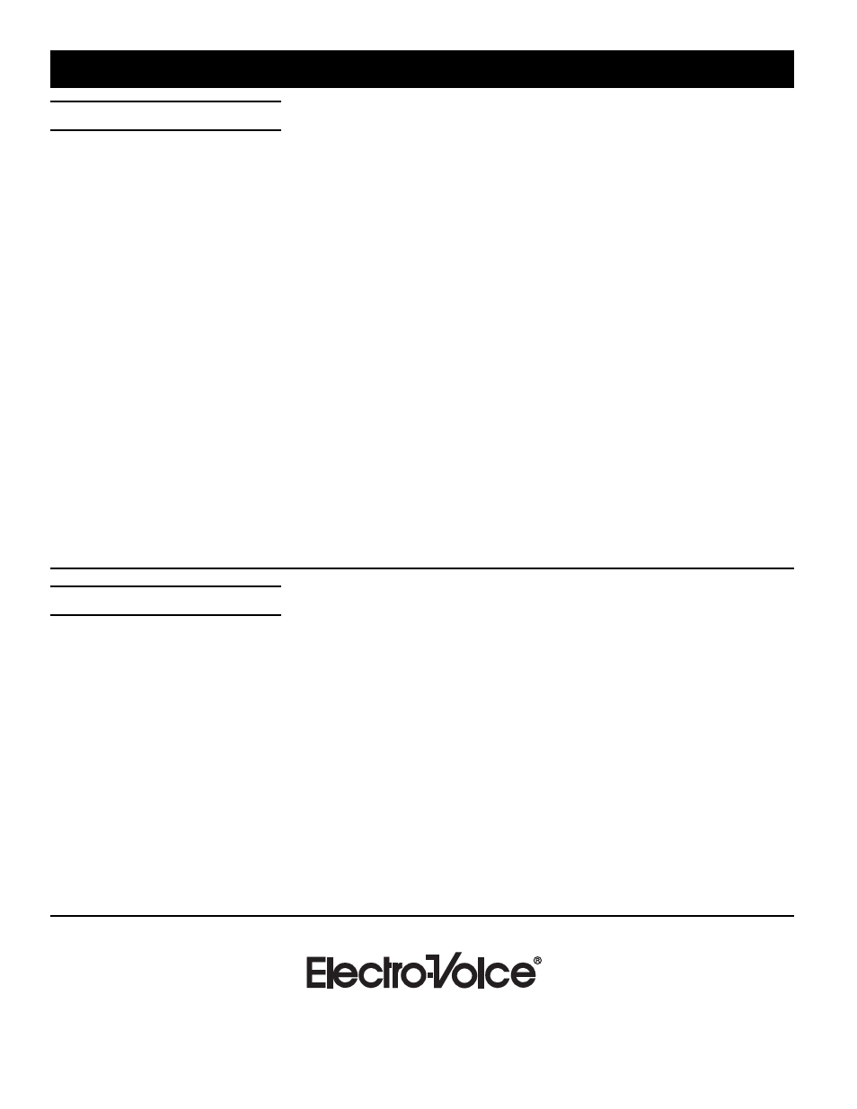 Evi-15 full-range loudspeaker | Electro-Voice EVI-15 User Manual | Page 6 / 6