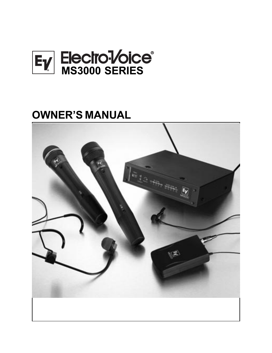 Electro-Voice MS3000 User Manual | 12 pages