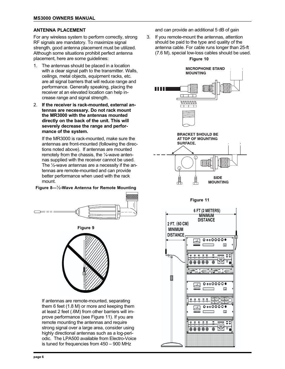 Electro-Voice MS3000 User Manual | Page 6 / 12