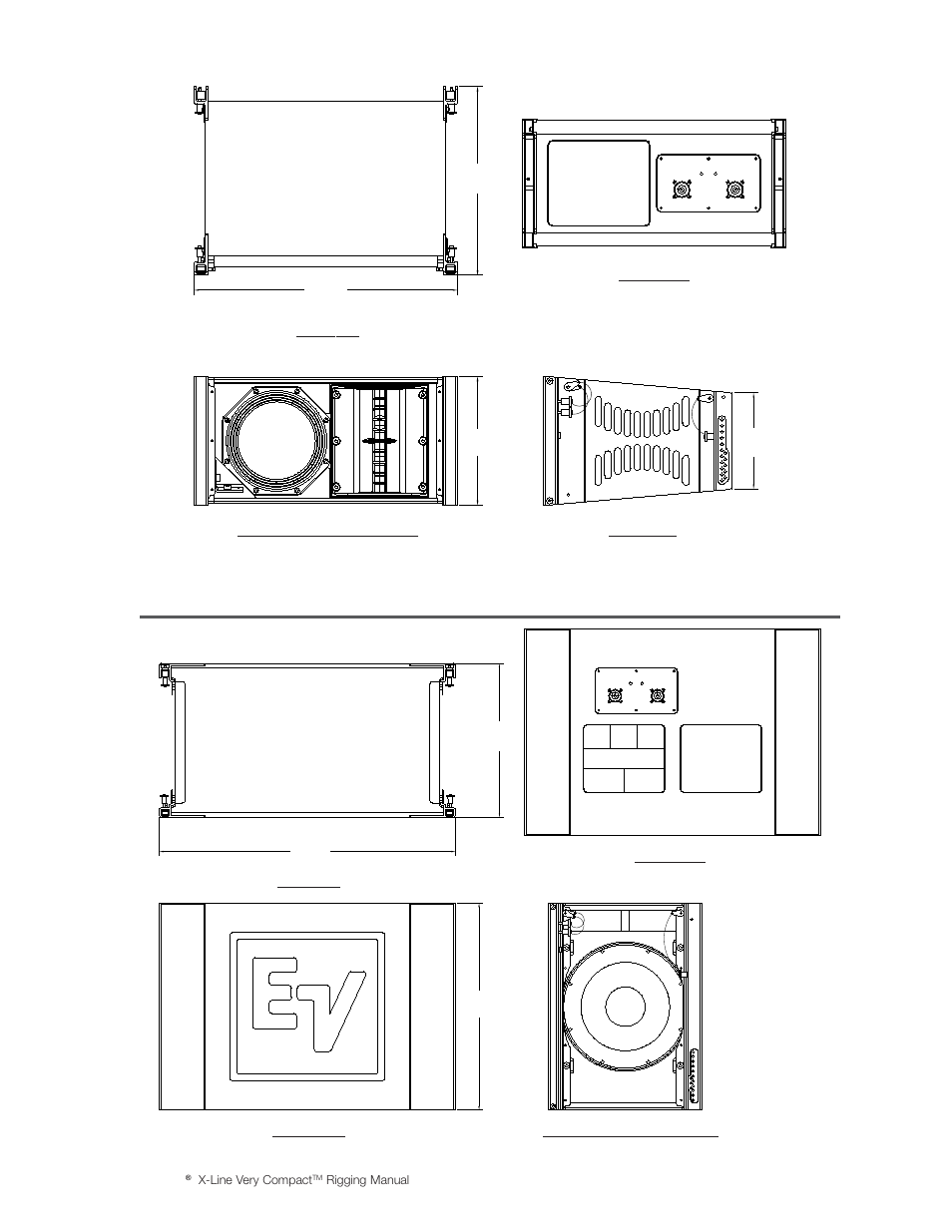 Xle181 loudspeaker system, Xs212 loudspeaker system, Figure 1b | Figure 1c | Electro-Voice X-Line Very Compact (XLVC) User Manual | Page 5 / 56