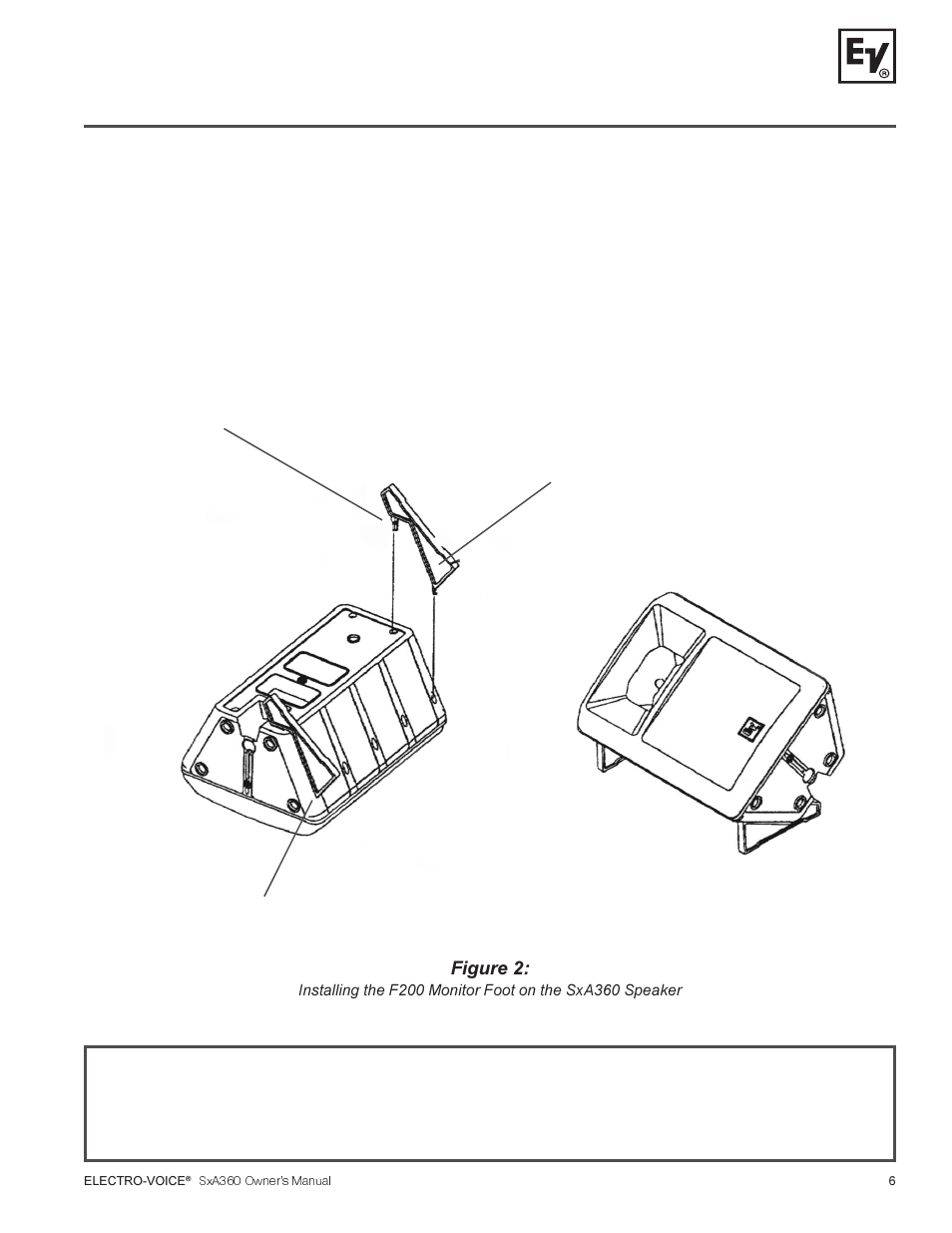 Using sxa360’s as floor monitors | Electro-Voice SxA360 User Manual | Page 7 / 12