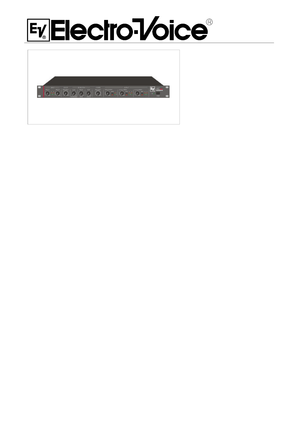 Electro-Voice Stereo System User Manual | 4 pages