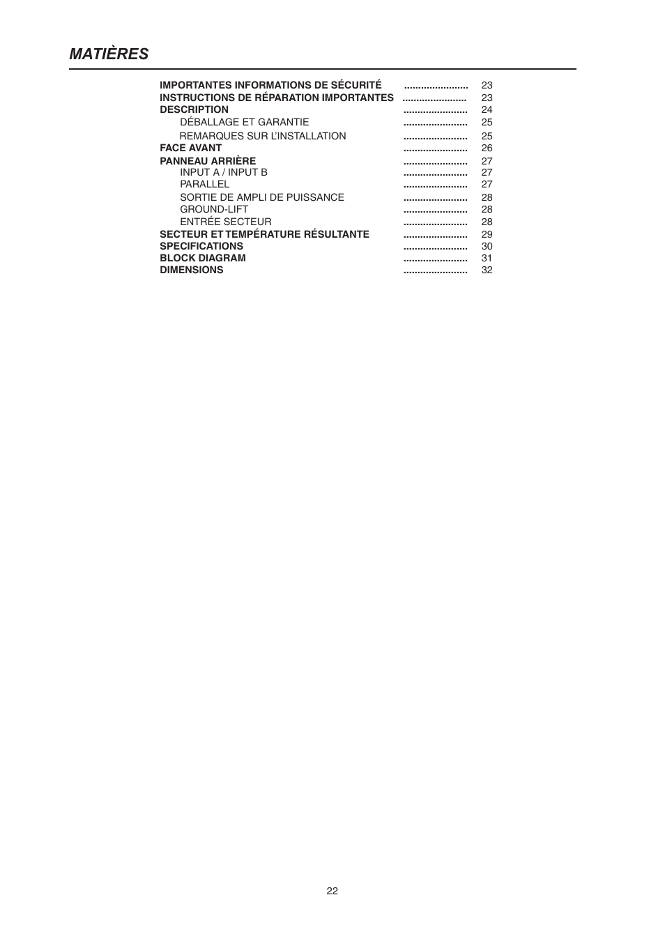 Electro-Voice CP3000S User Manual | Page 22 / 36