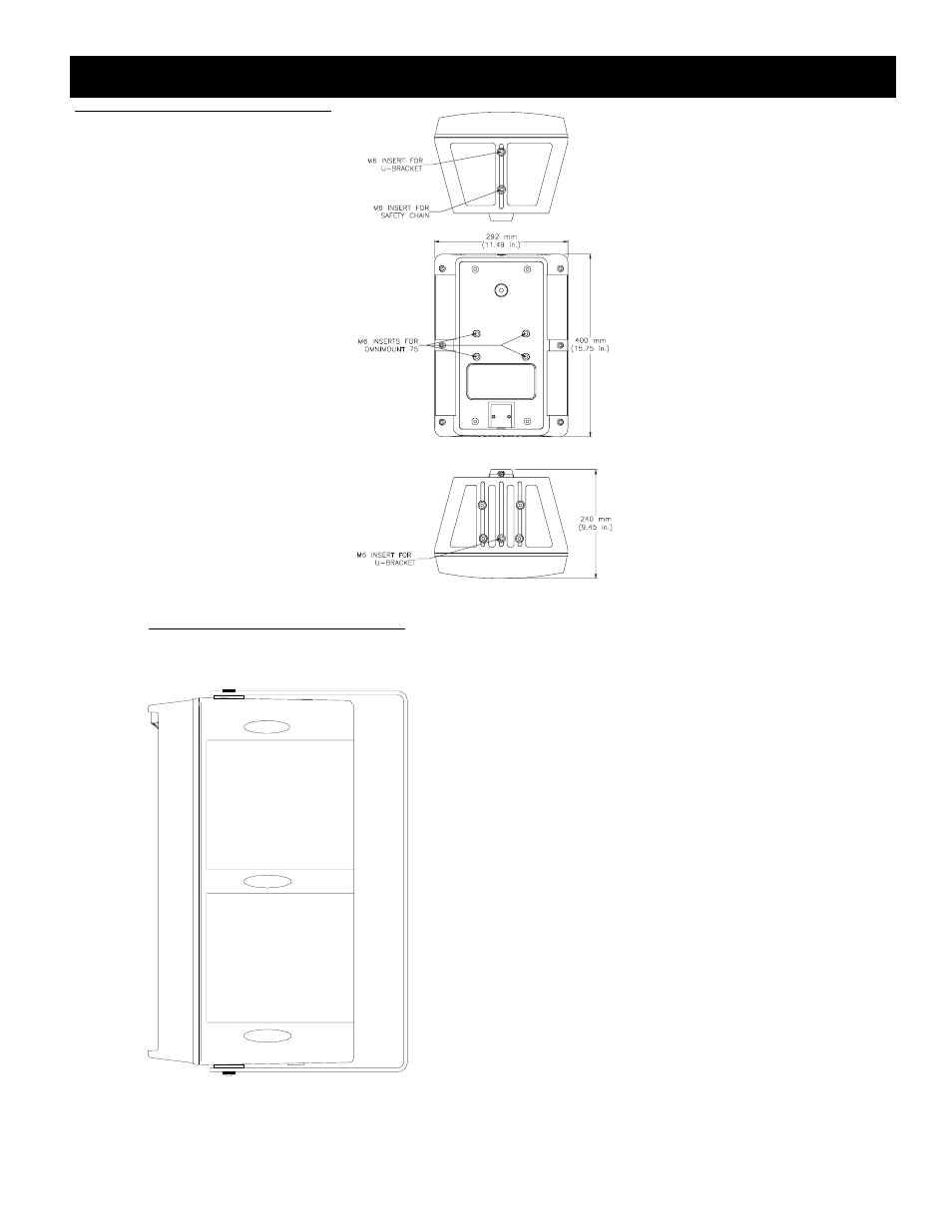 Sx80t two-way speaker system with transformer | Electro-Voice SX80T User Manual | Page 7 / 8