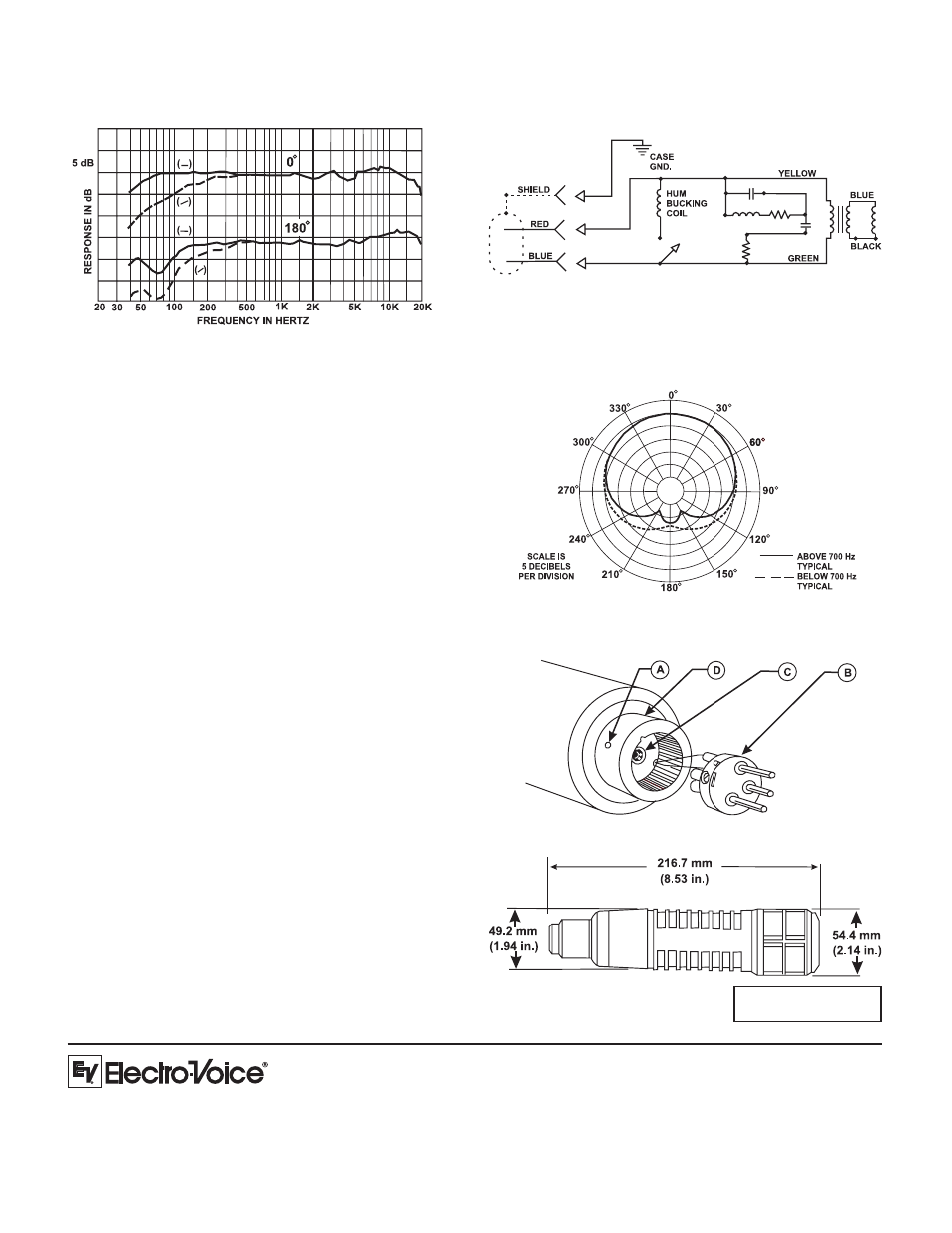 General description (cont’), Disassembly | Electro-Voice RE20 User Manual | Page 2 / 2