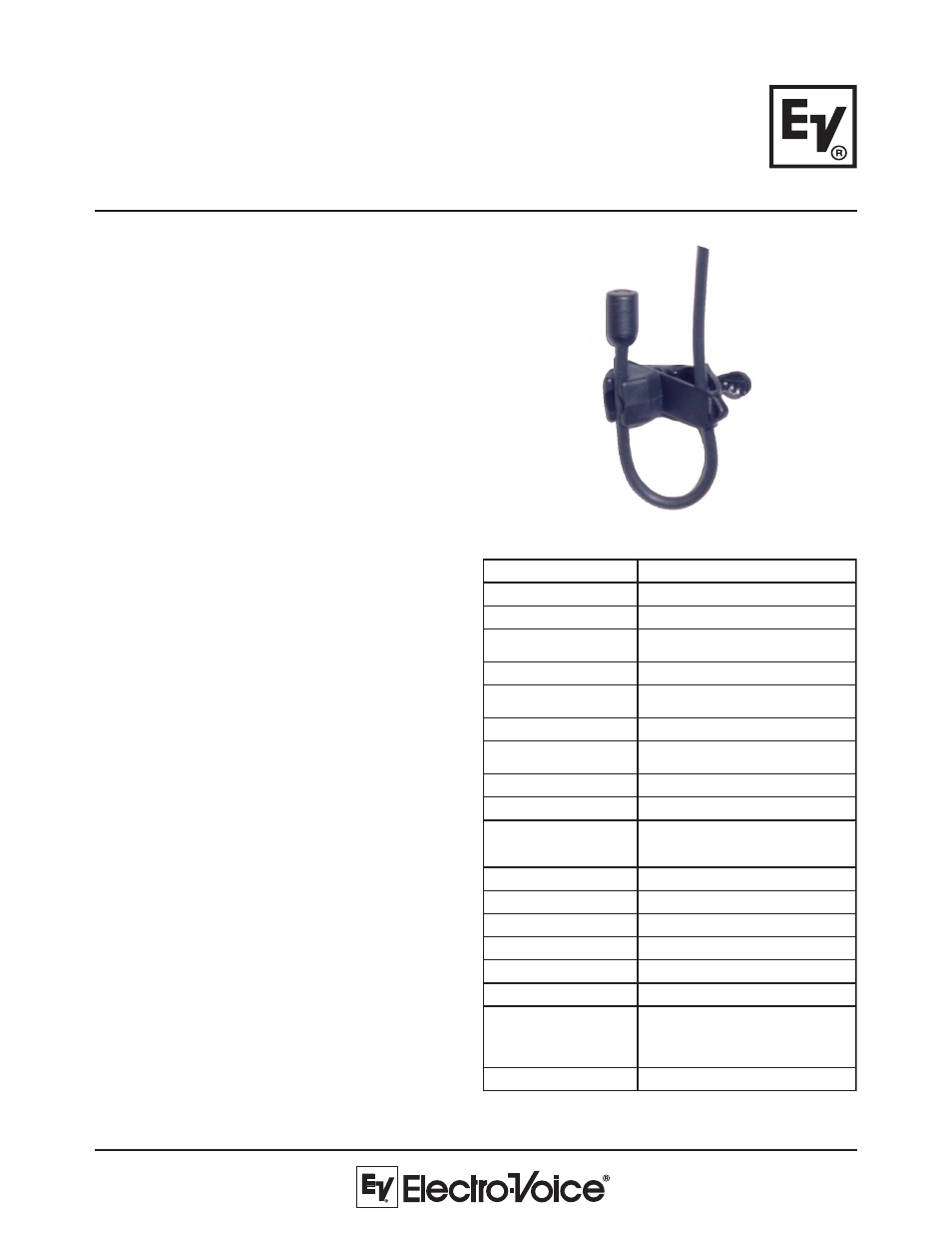 Electro-Voice RE90TX User Manual | 2 pages