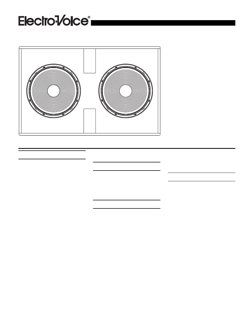 Electro-Voice TL880D User Manual | 6 pages