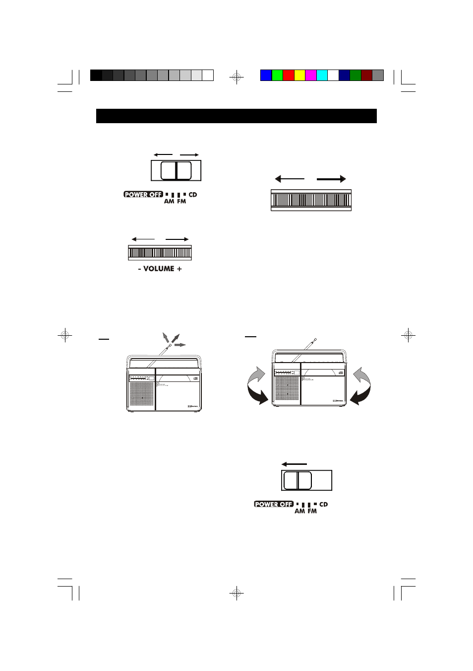 Listening to the radio | Emerson Radio PD5198 User Manual | Page 9 / 18