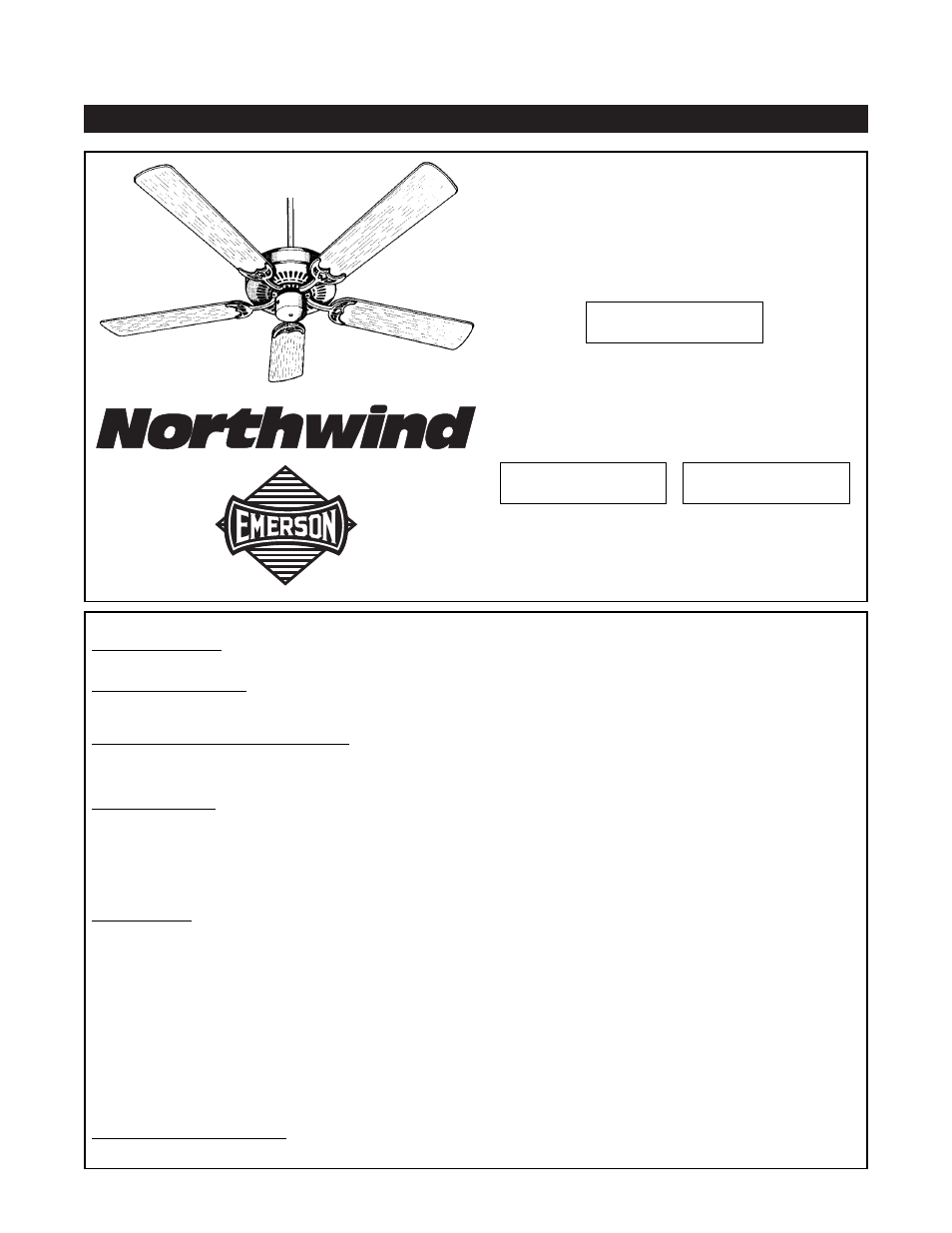 Emerson CF704PB02 User Manual | 8 pages