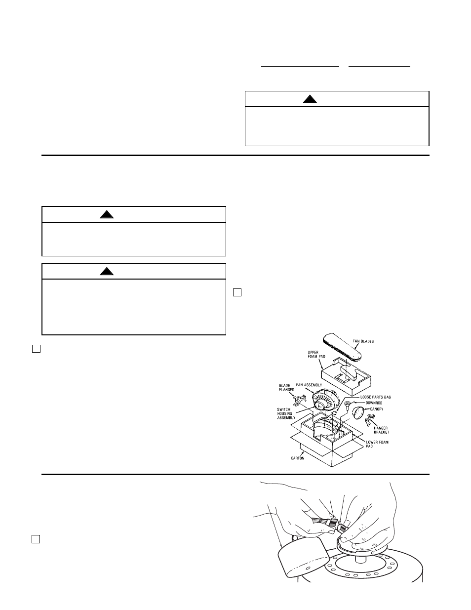 Tools needed for assembly, Materials, Unpacking instructions | How to put your ceiling fan together | Emerson CF704PB02 User Manual | Page 3 / 8