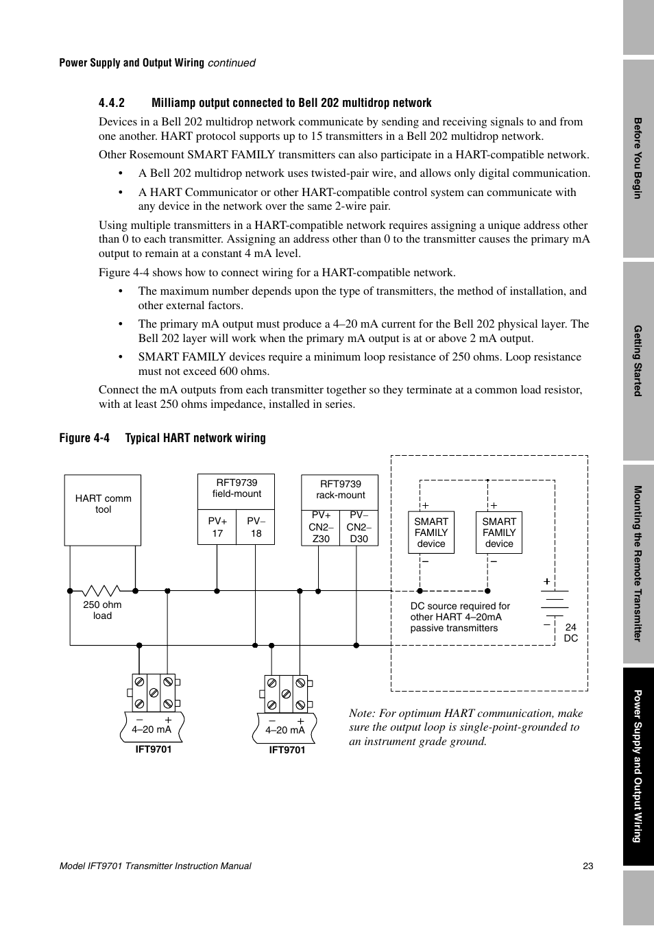 Section 4.4.2 | Emerson IFT9701 User Manual | Page 31 / 90