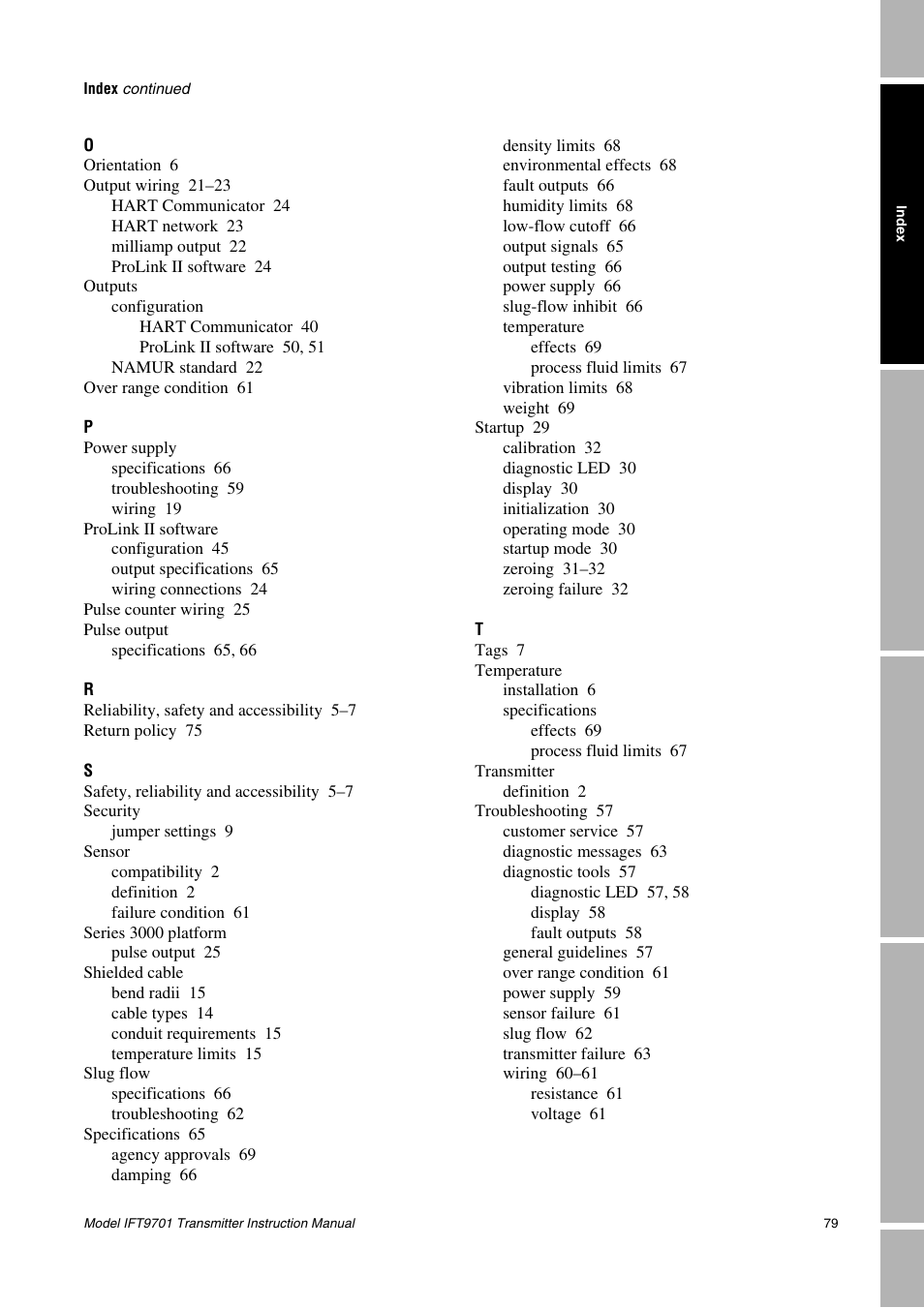 Emerson IFT9701 User Manual | Page 87 / 90
