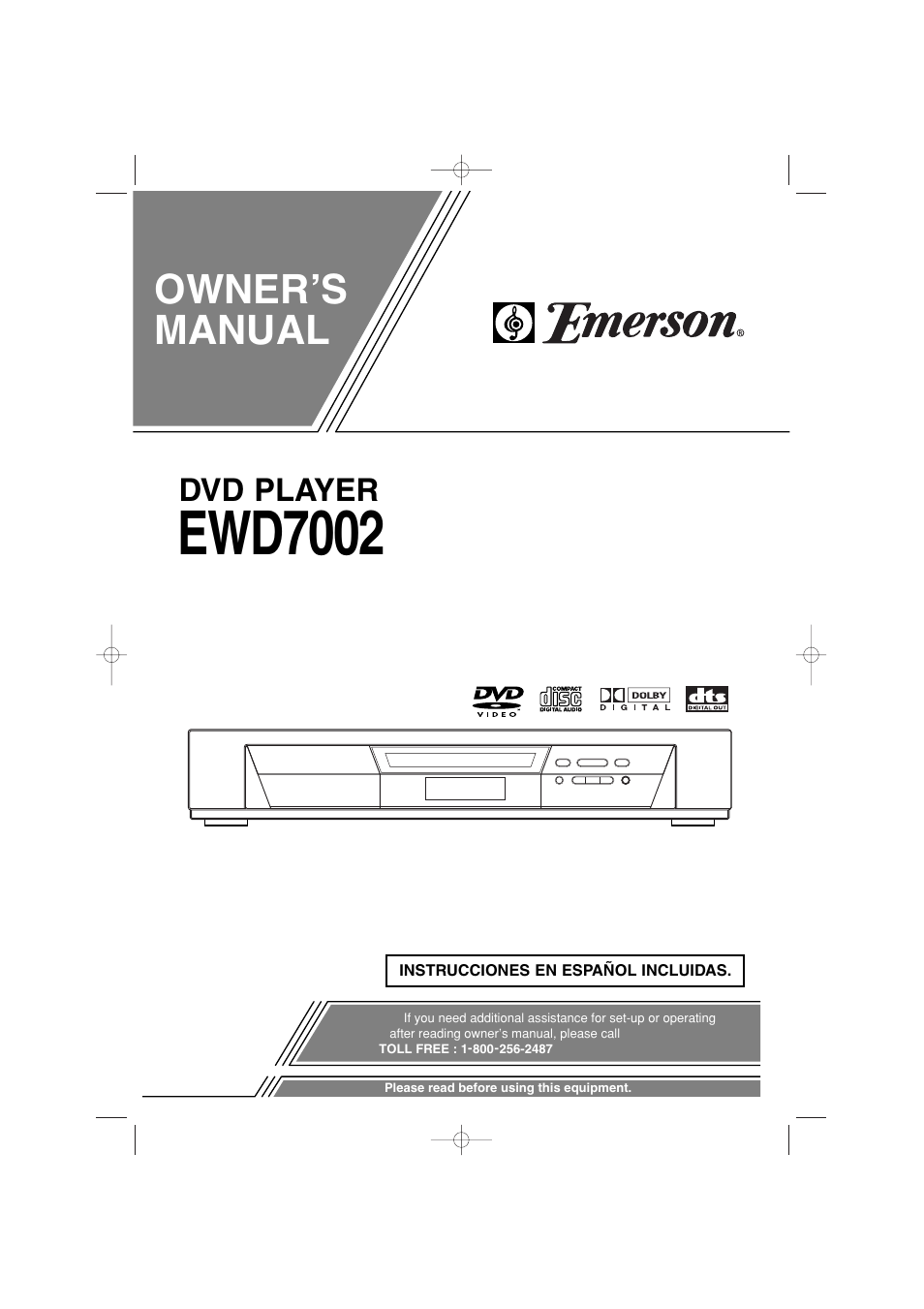 Emerson EWD7002 User Manual | 36 pages