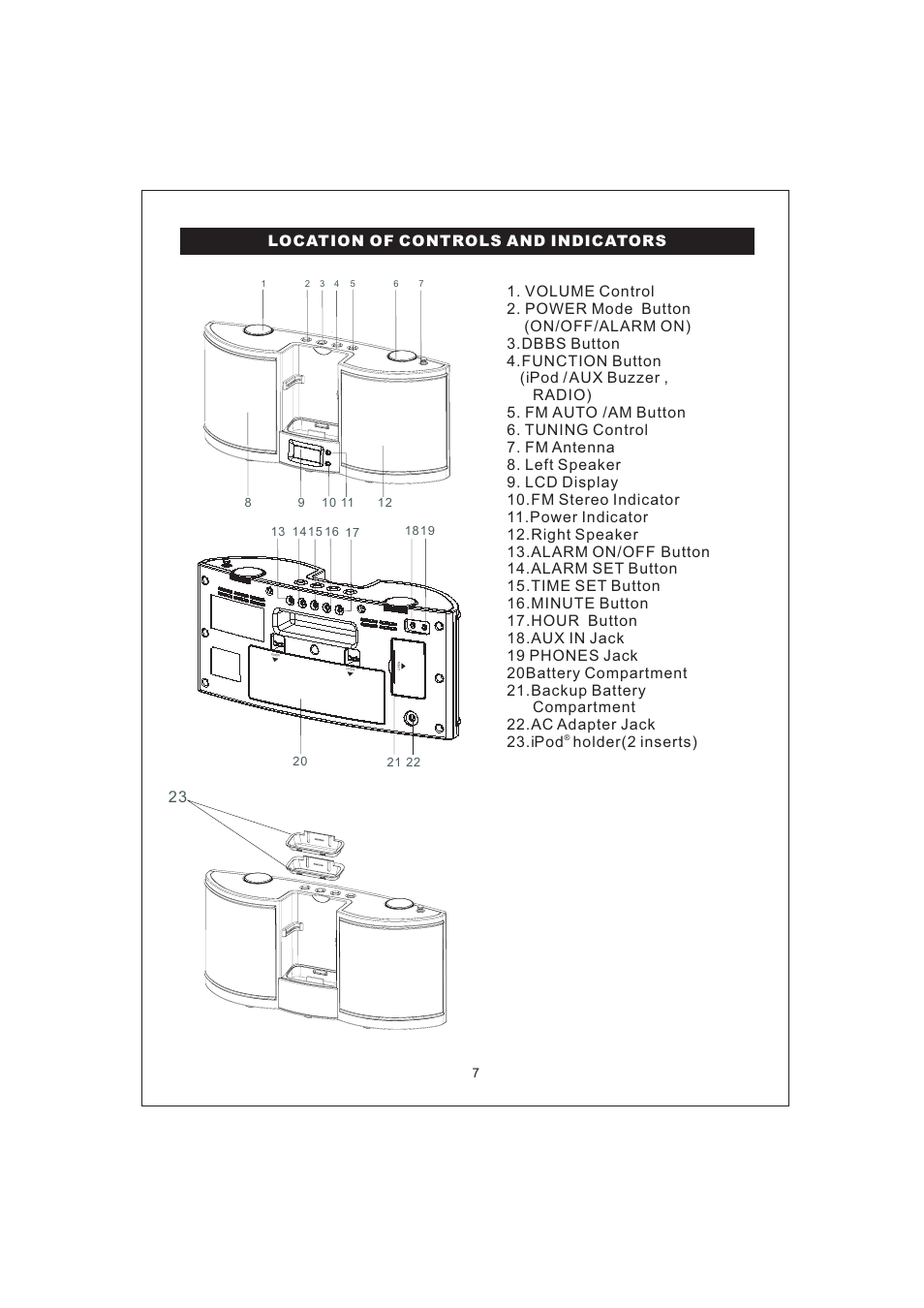 Emerson Radio iP100 User Manual | Page 8 / 18