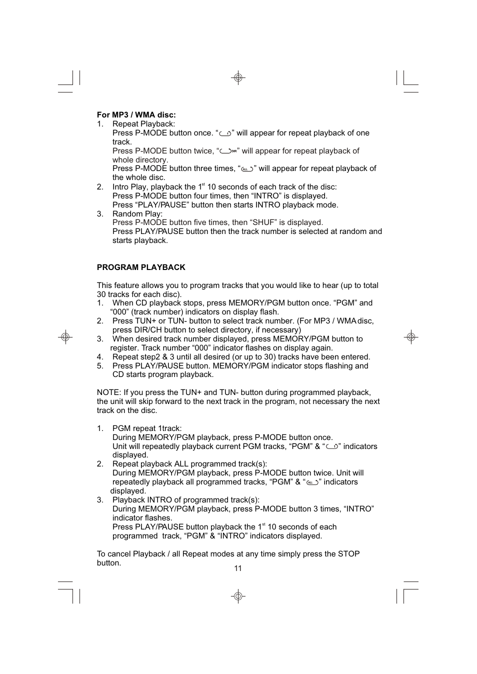 Emerson Radio ES398 User Manual | Page 12 / 24