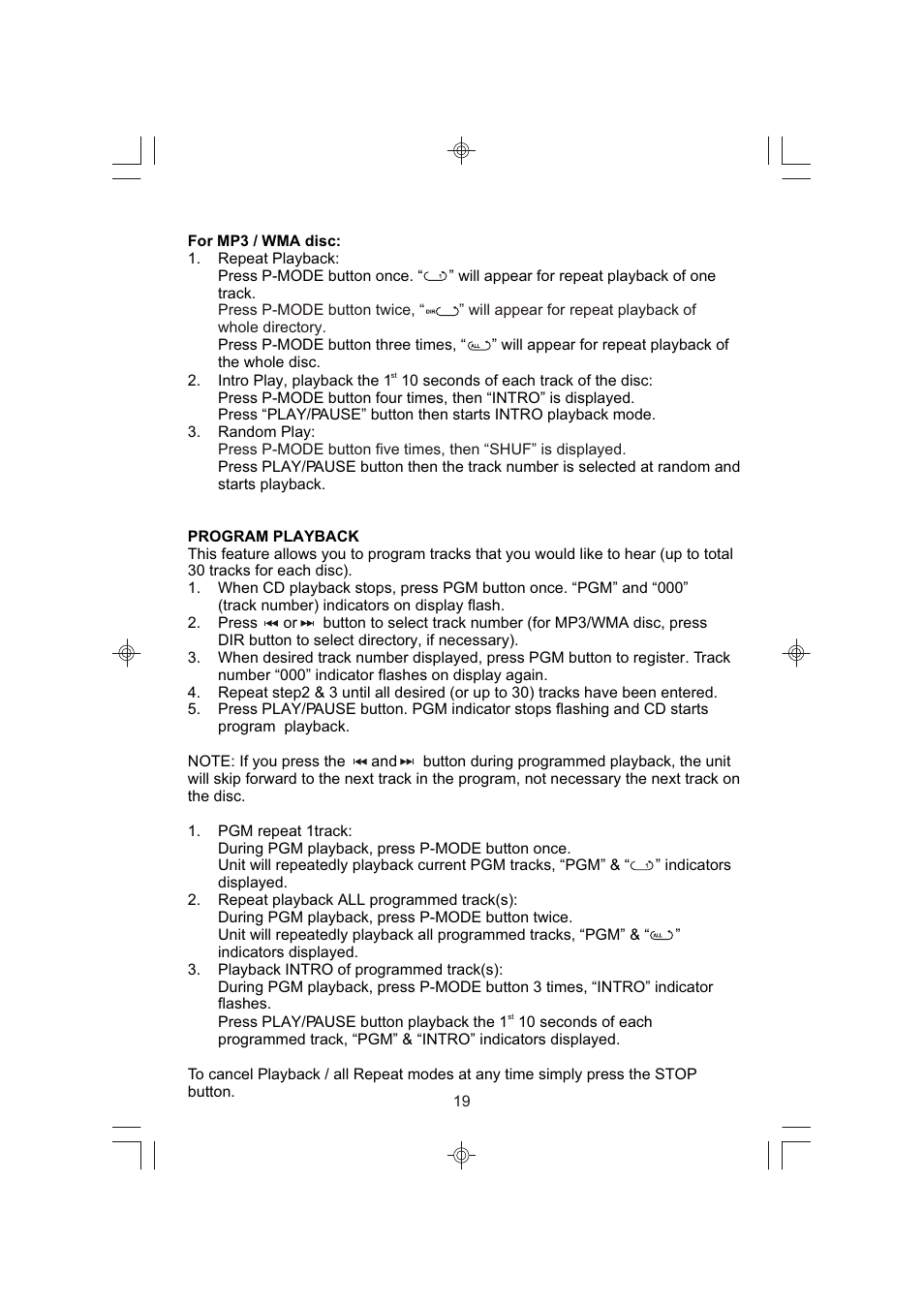 Emerson Radio ES398 User Manual | Page 20 / 24