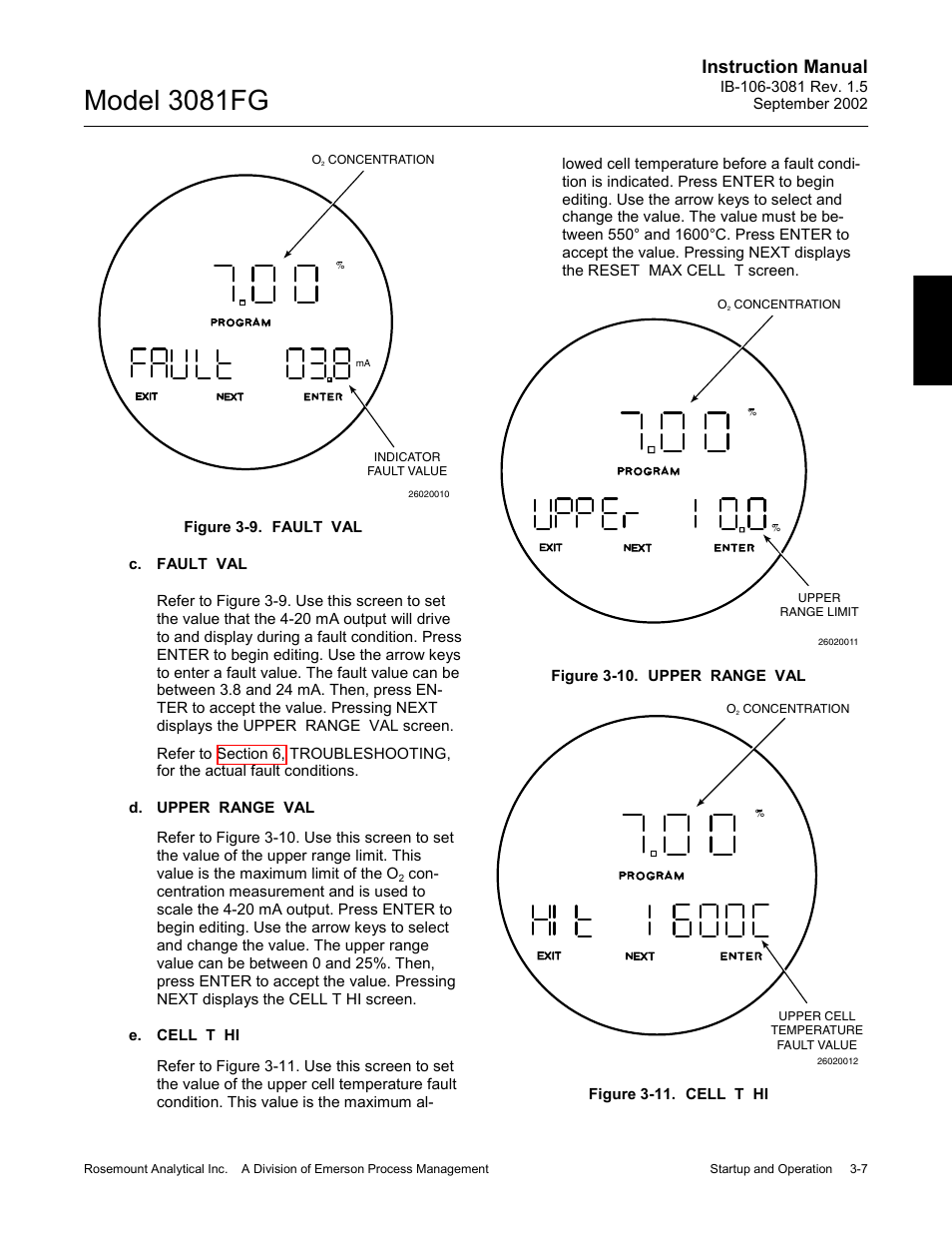 Model 3081fg, Instruction manual | Emerson 3081FG User Manual | Page 37 / 78