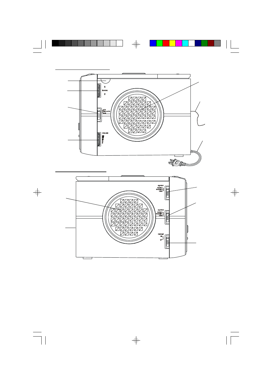 Right side panel left side panel | Emerson Radio CKD3630 User Manual | Page 9 / 25