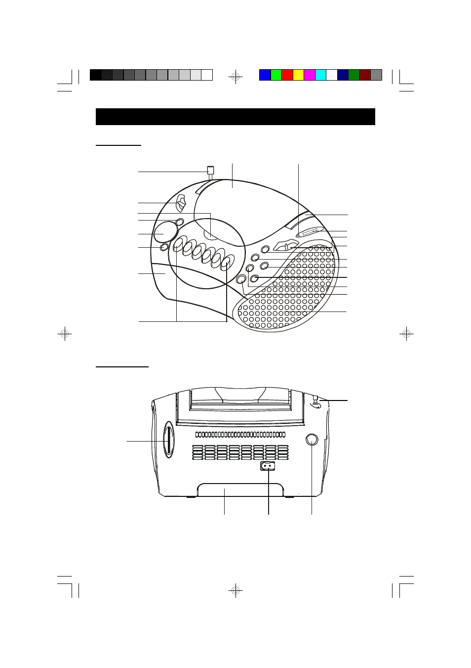Location of controls and indicators | Emerson Radio PD6922 User Manual | Page 8 / 24