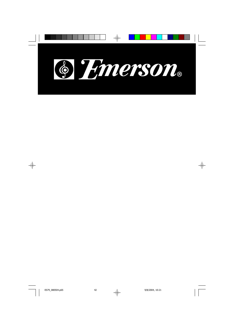 Emerson Radio ES79 User Manual | 42 pages