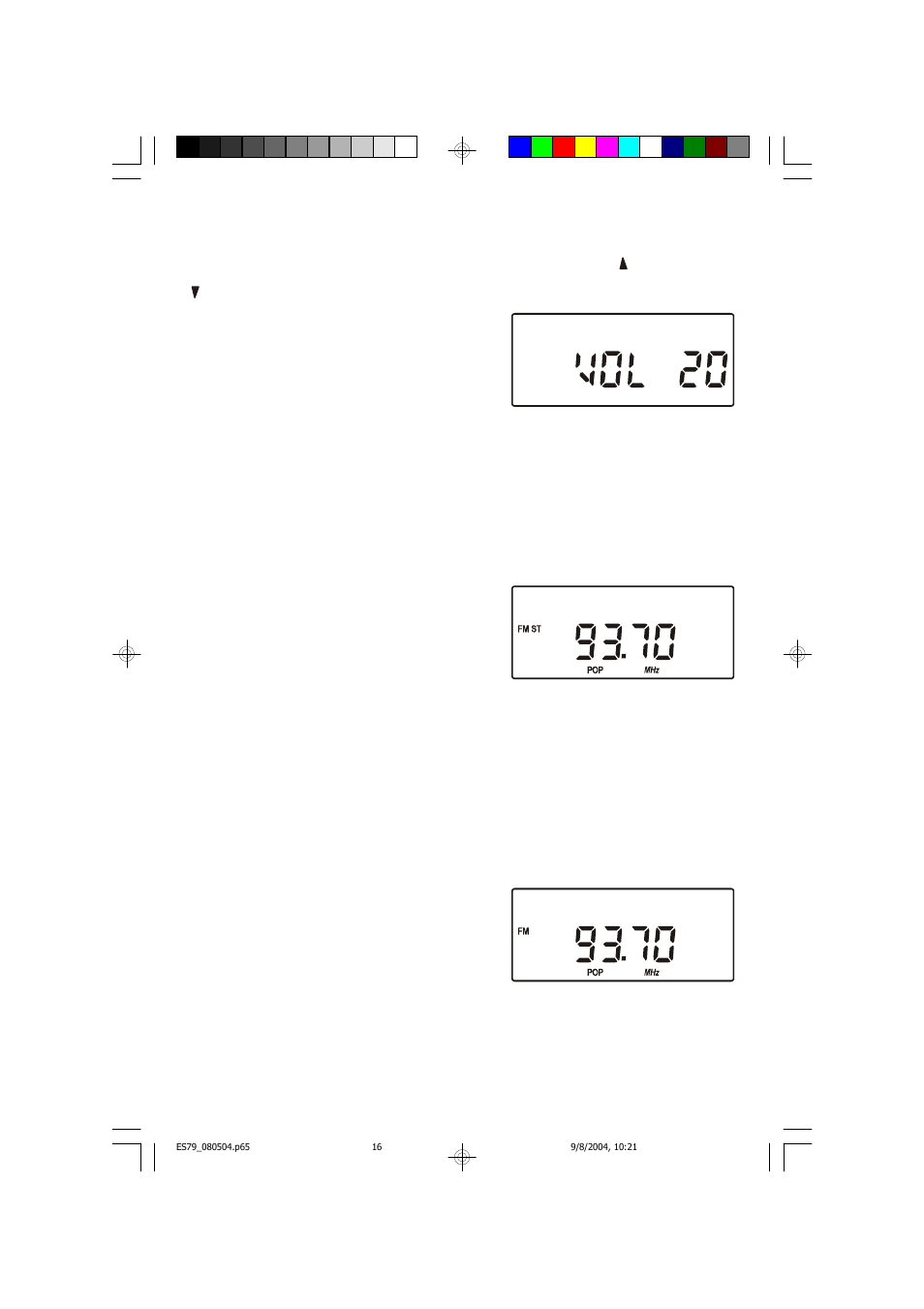 Volume controls, Electronic preset equalizer (eq), Fm mono/stereo mode switch (mono/st.) | Emerson Radio ES79 User Manual | Page 17 / 42