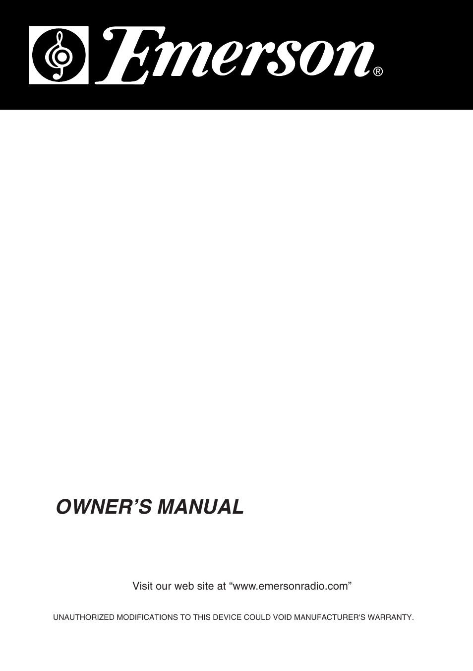 Emerson Radio MW8784SB User Manual | 32 pages