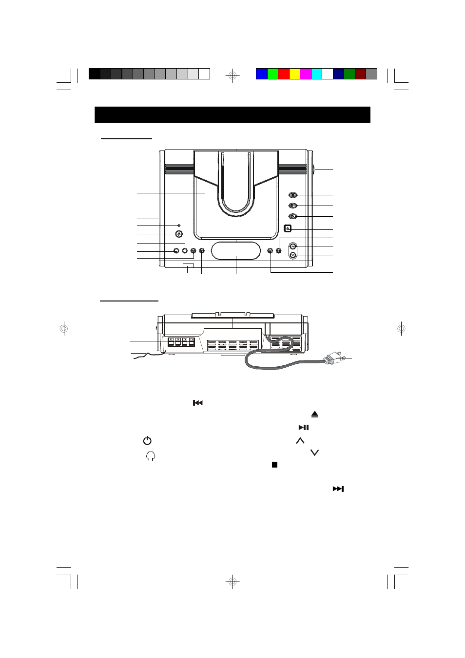 Location of controls and indicators | Emerson Radio MS7609 User Manual | Page 8 / 24