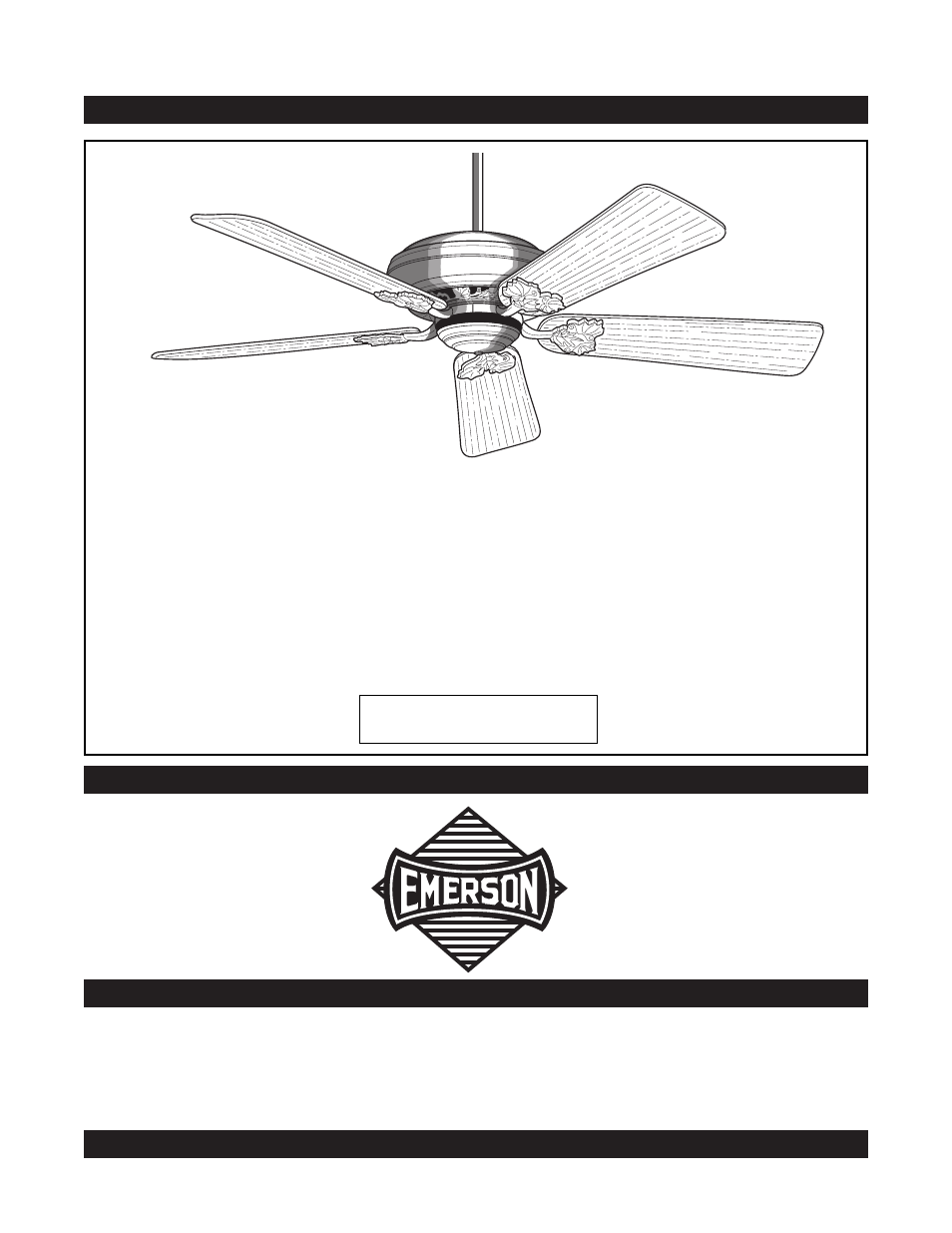 Emerson CF2300OB01 User Manual | 16 pages