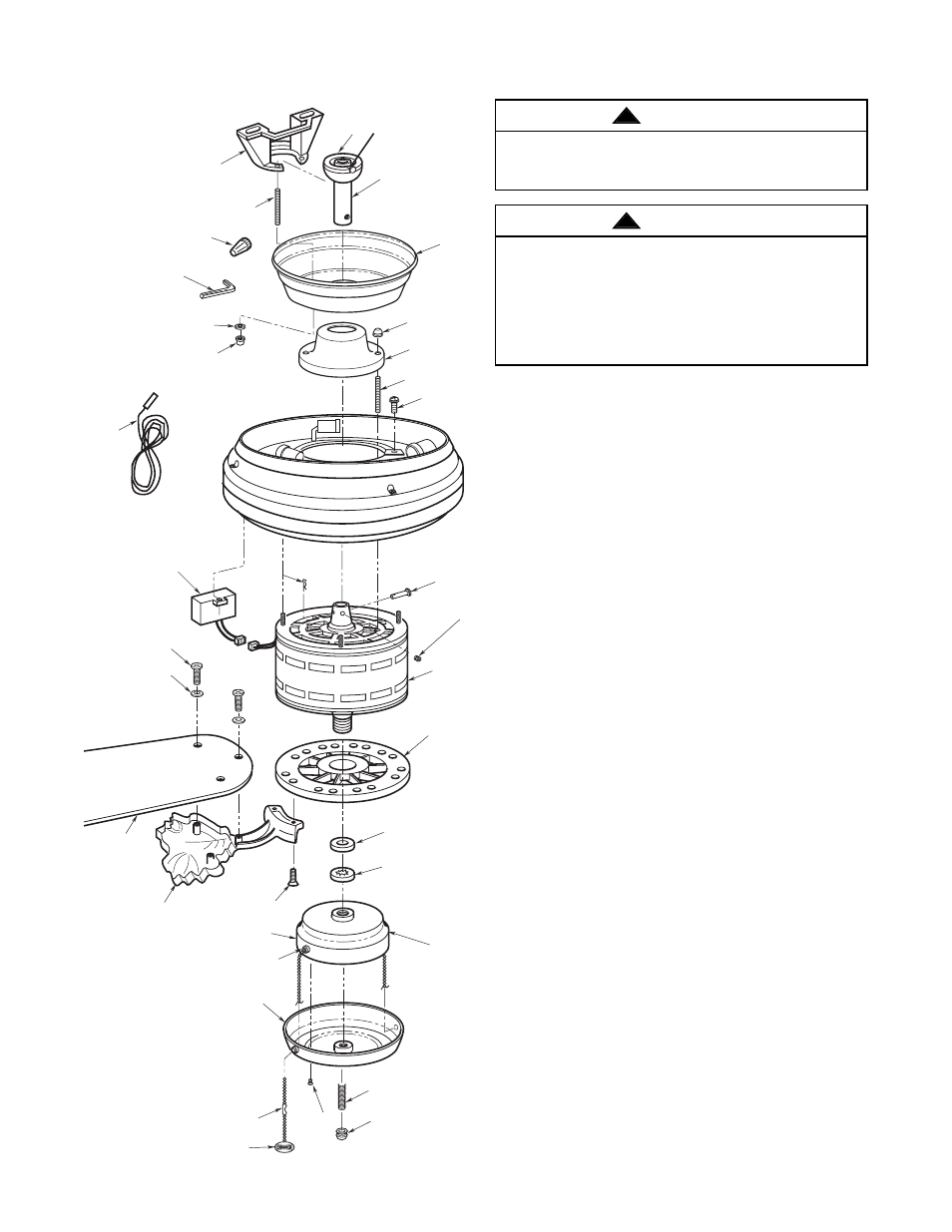 Repair parts | Emerson CF2300OB01 User Manual | Page 13 / 16