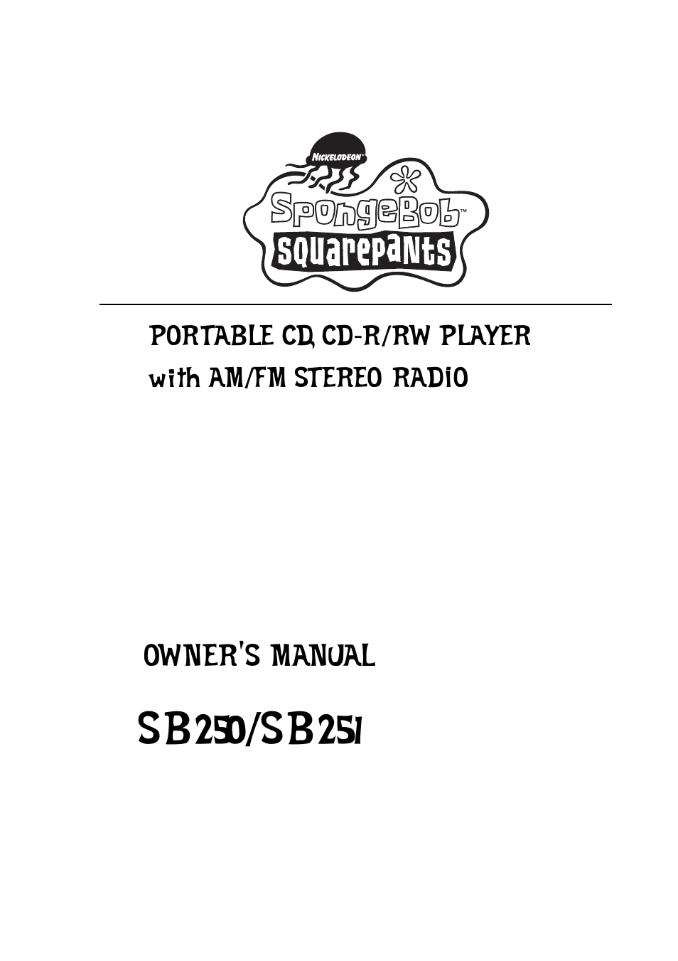 Emerson Radio SB251 User Manual | 22 pages