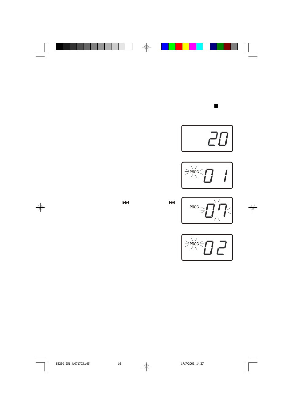 Programmed playback | Emerson Radio SB251 User Manual | Page 17 / 22