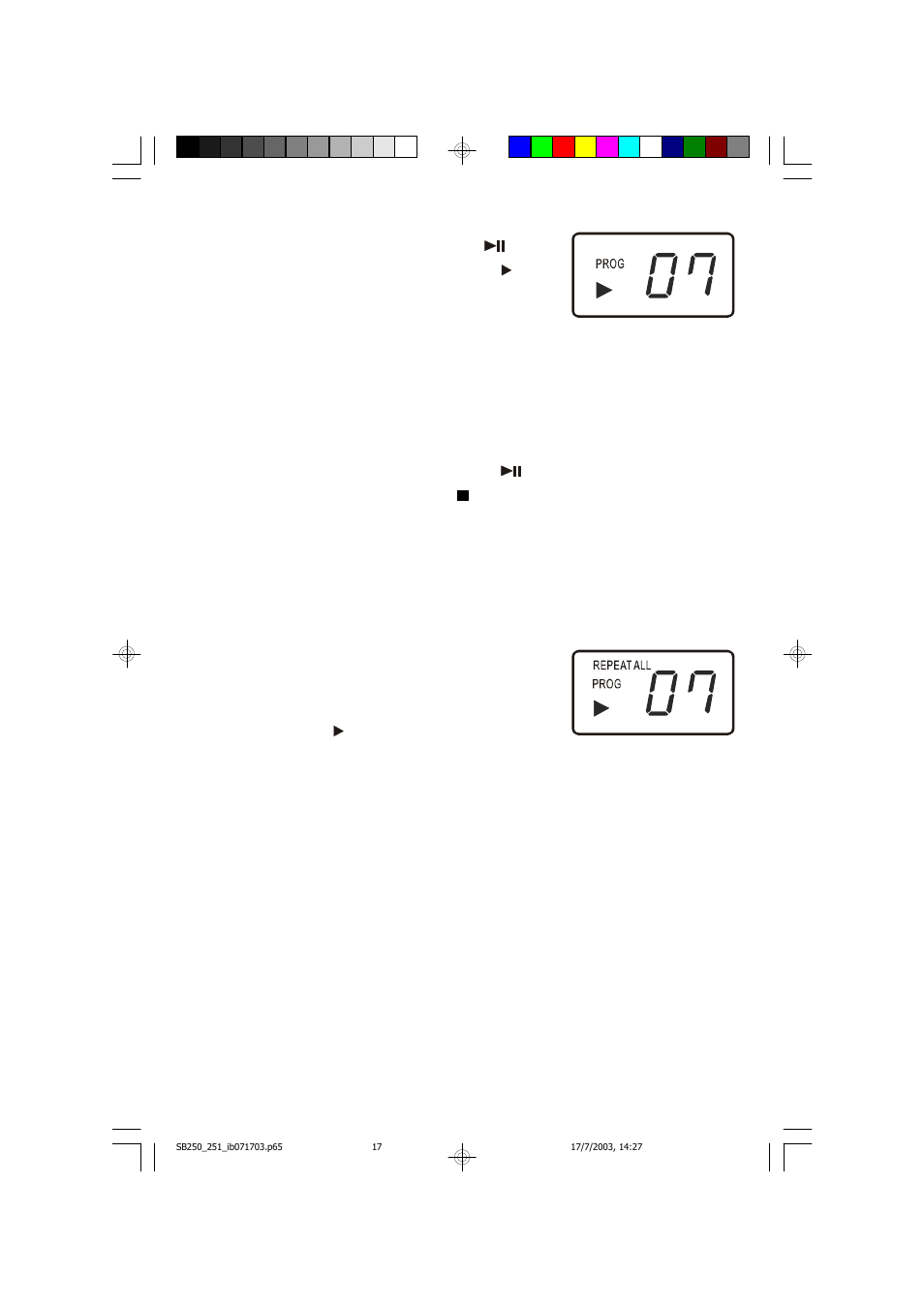 Headphone jack, Programmed repeat playback | Emerson Radio SB251 User Manual | Page 18 / 22