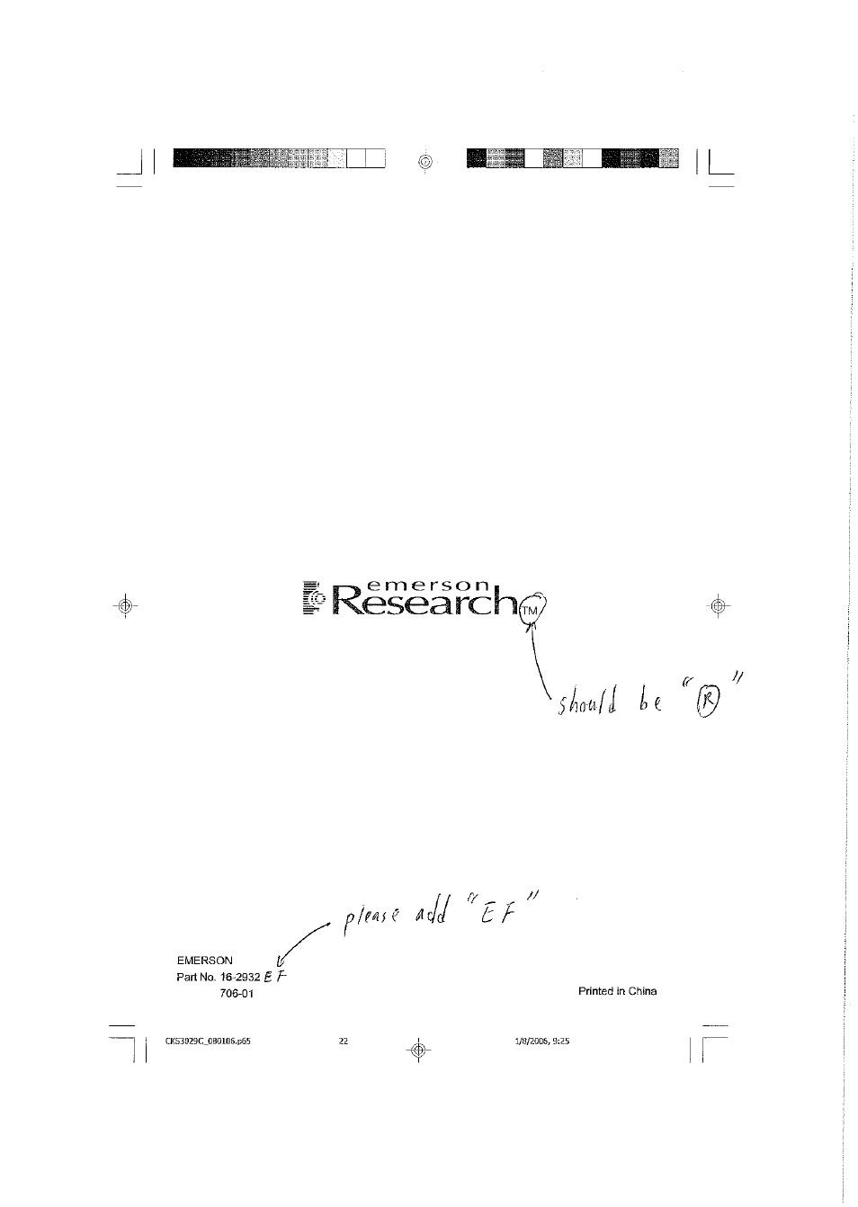 Kesearch | Emerson SMARTSET CKS3029C User Manual | Page 23 / 23