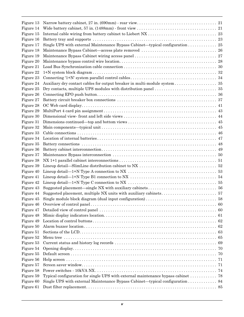 Emerson Liebert NX 10-30kVA User Manual | Page 7 / 112