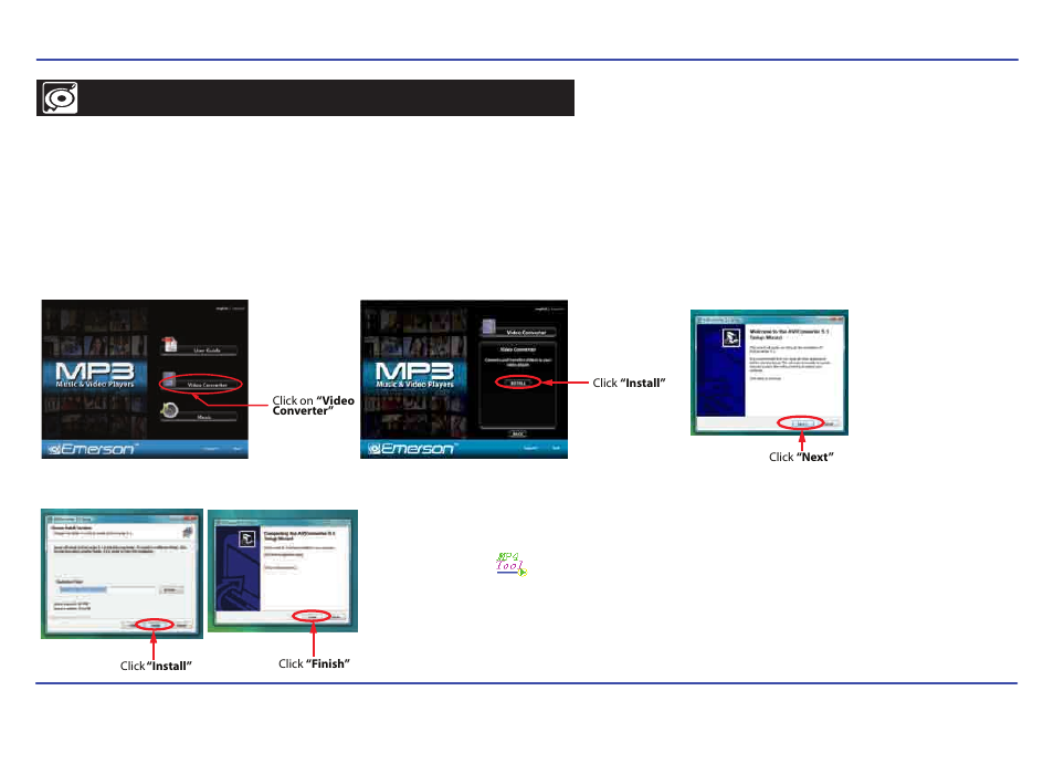 Creating avi videos | Emerson EMP413-2 User Manual | Page 16 / 31