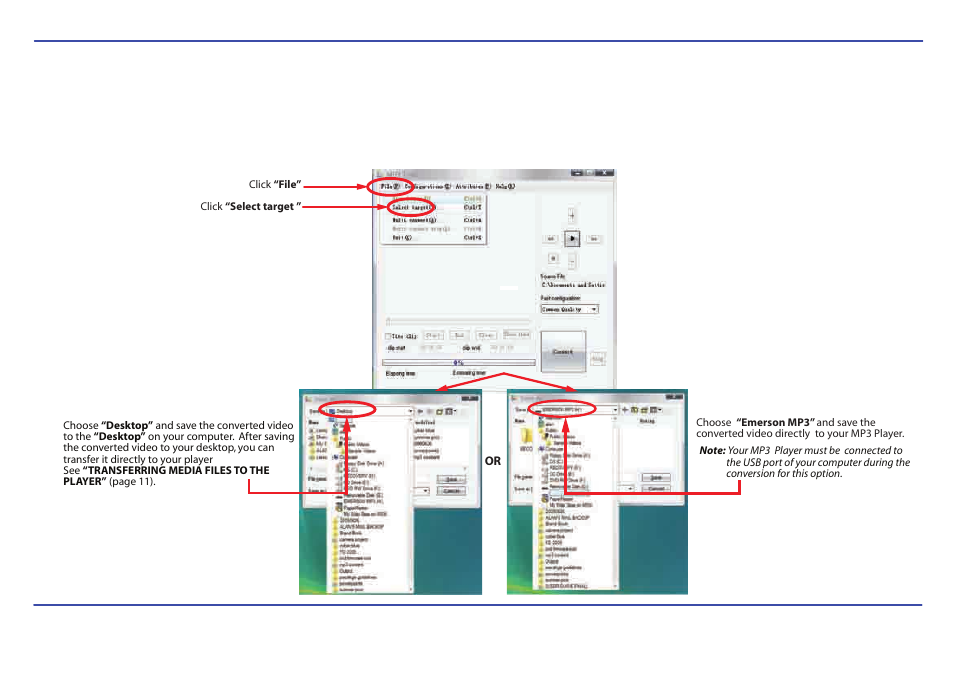 Converting videos | Emerson EMP413-2 User Manual | Page 18 / 31