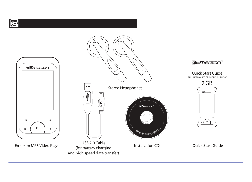 2 gb | Emerson EMP413-2 User Manual | Page 2 / 31